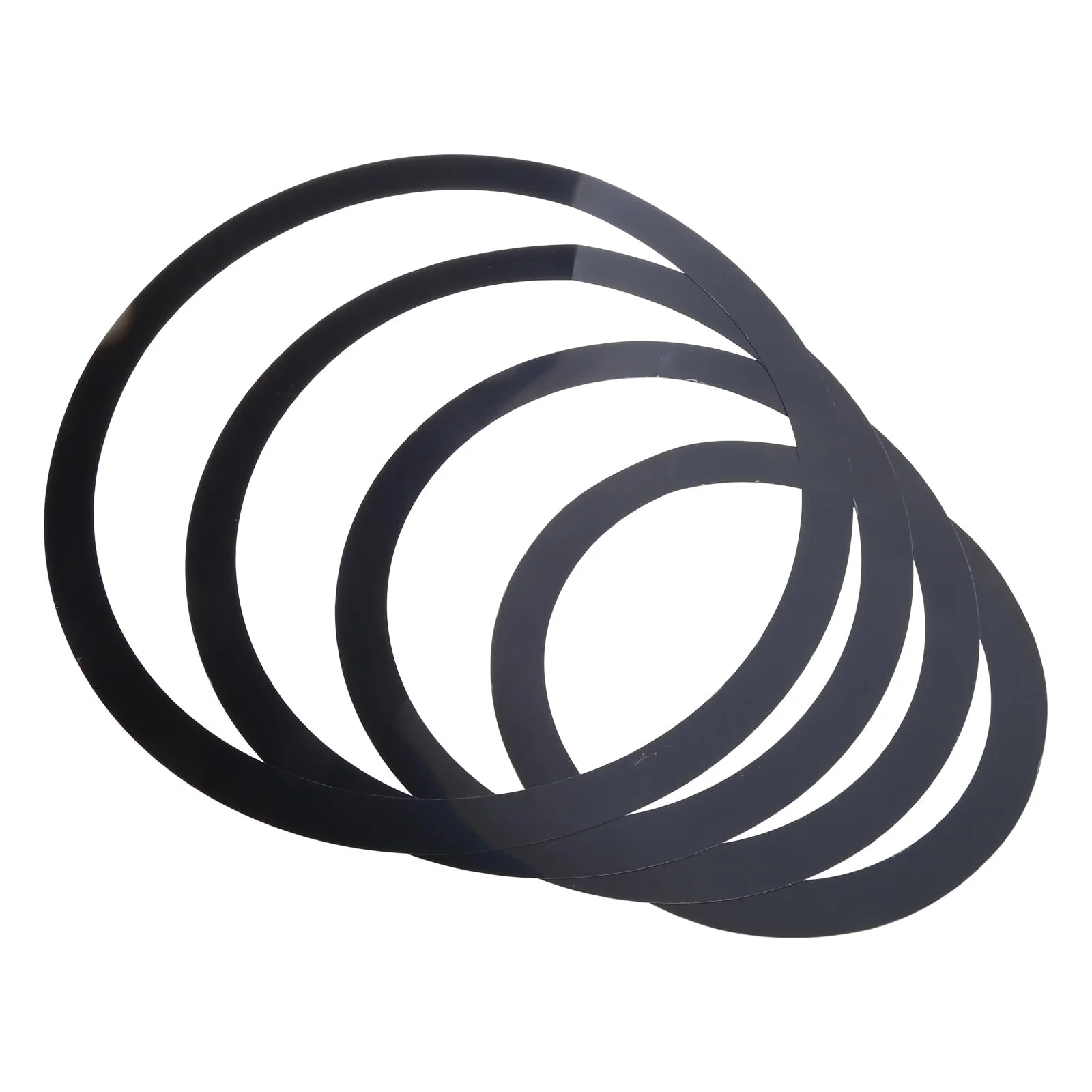 Drum Mute Rings Drum Muffler Rings Drum Silencers Drum Percussion Accessories Drum Mute Pads for Drums Tone Control, Black