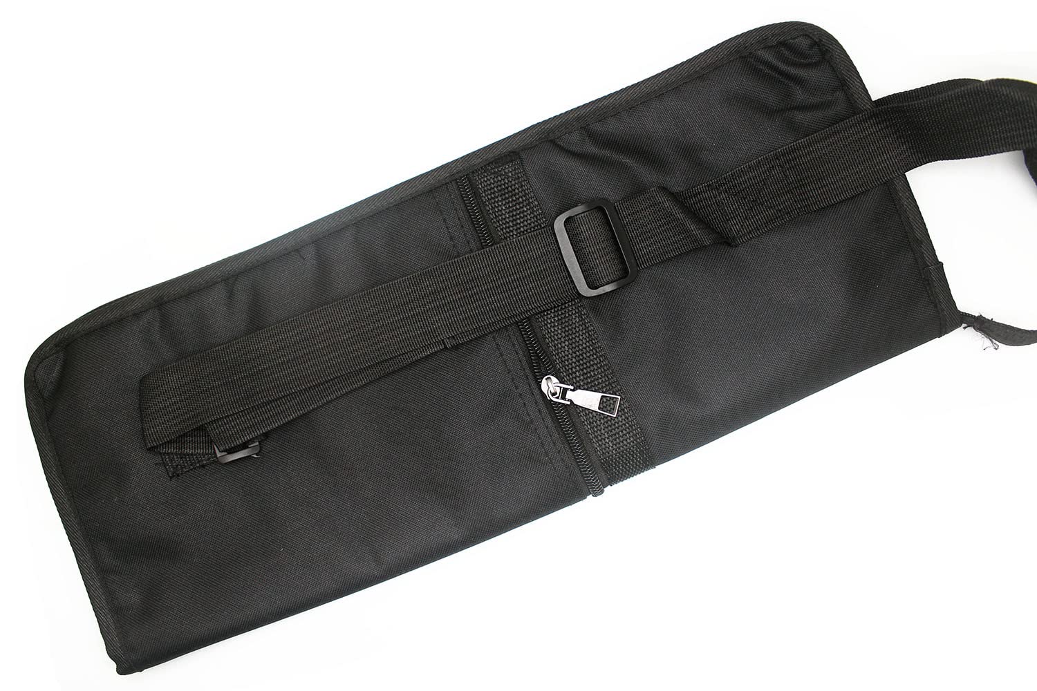 Drum Stick Bag case Percussion Drum Mallet Bag with an External Pocket and Floor Tom Hooks Holds 10-12 Pairs Drum Sticks Mallets Brushes Black - Image 2