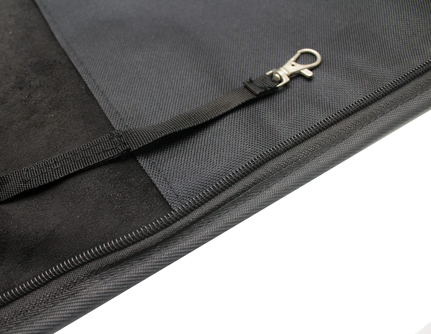 Drum Stick Bag case Percussion Drum Mallet Bag with an External Pocket and Floor Tom Hooks Holds 10-12 Pairs Drum Sticks Mallets Brushes Black - Image 5