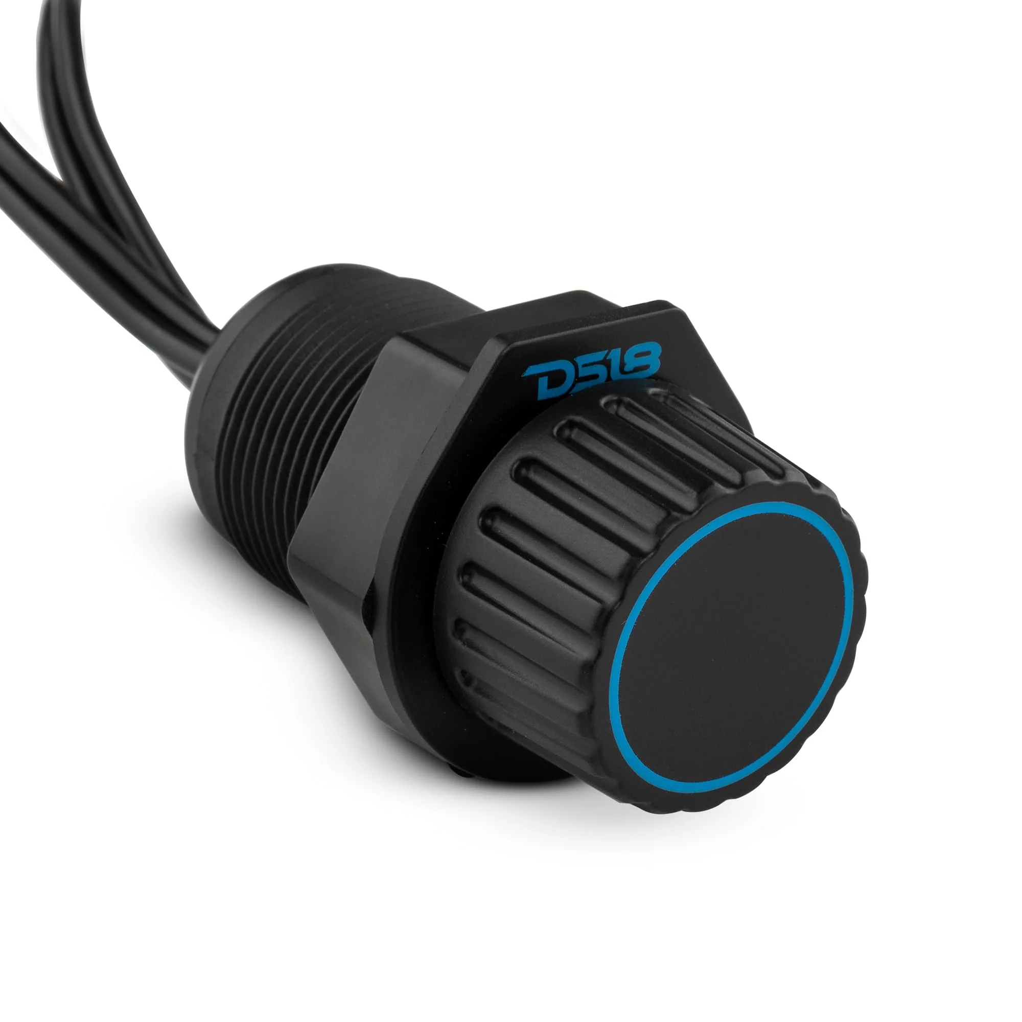 DS18 MBKR Marine Bass Knob Remote Gain/Volume - Compatible with Any Source Unit - Bass Knob Level Controller - Universal RCA Line Level Control Waterproof Design for All Audio Applications