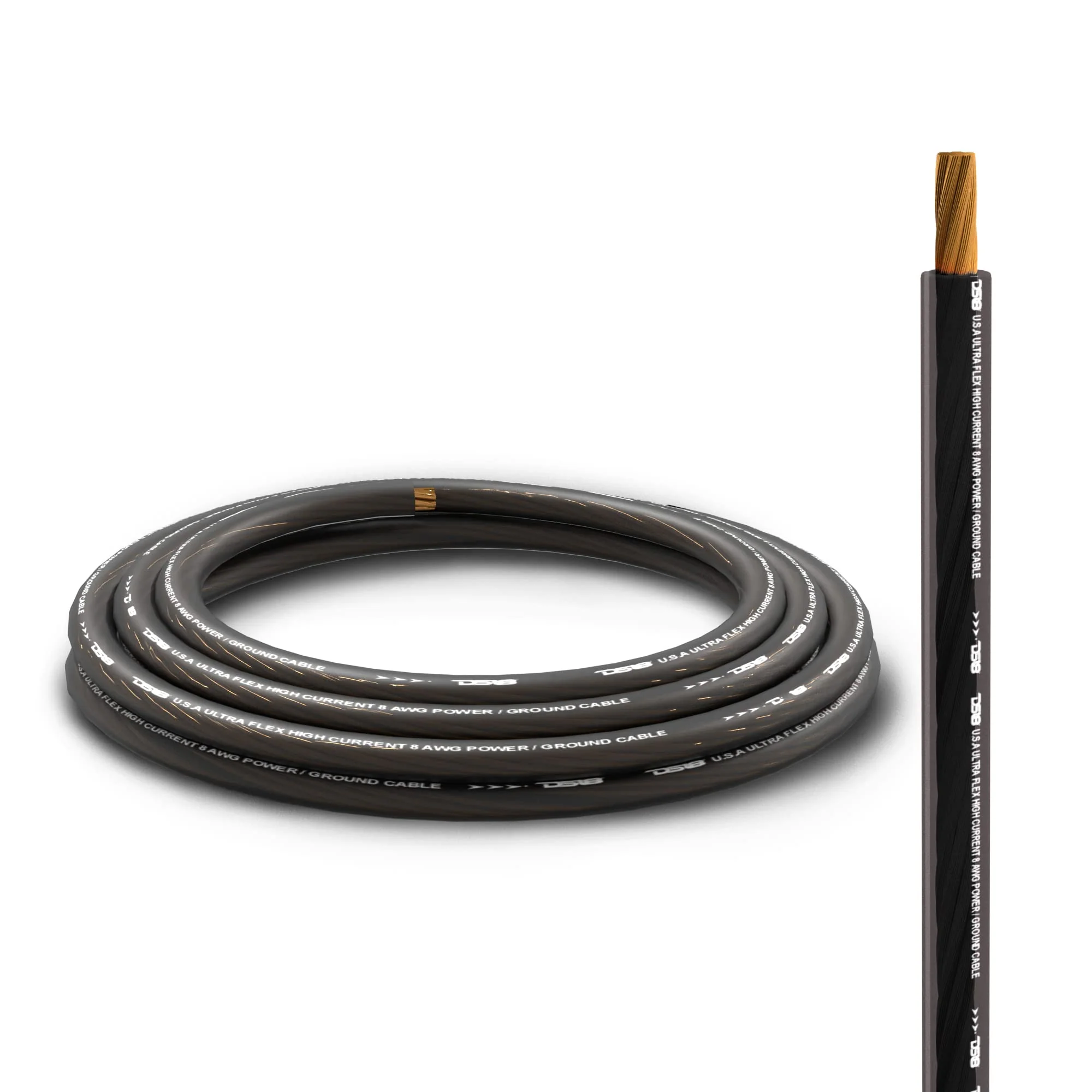 DS18 PW-8GA-5BK/20RD Ultra Flex Power Wire CCA 8 Gauge, 5ft Black and 20ft Red - Power Amplifier Wiring Kit - Image 6