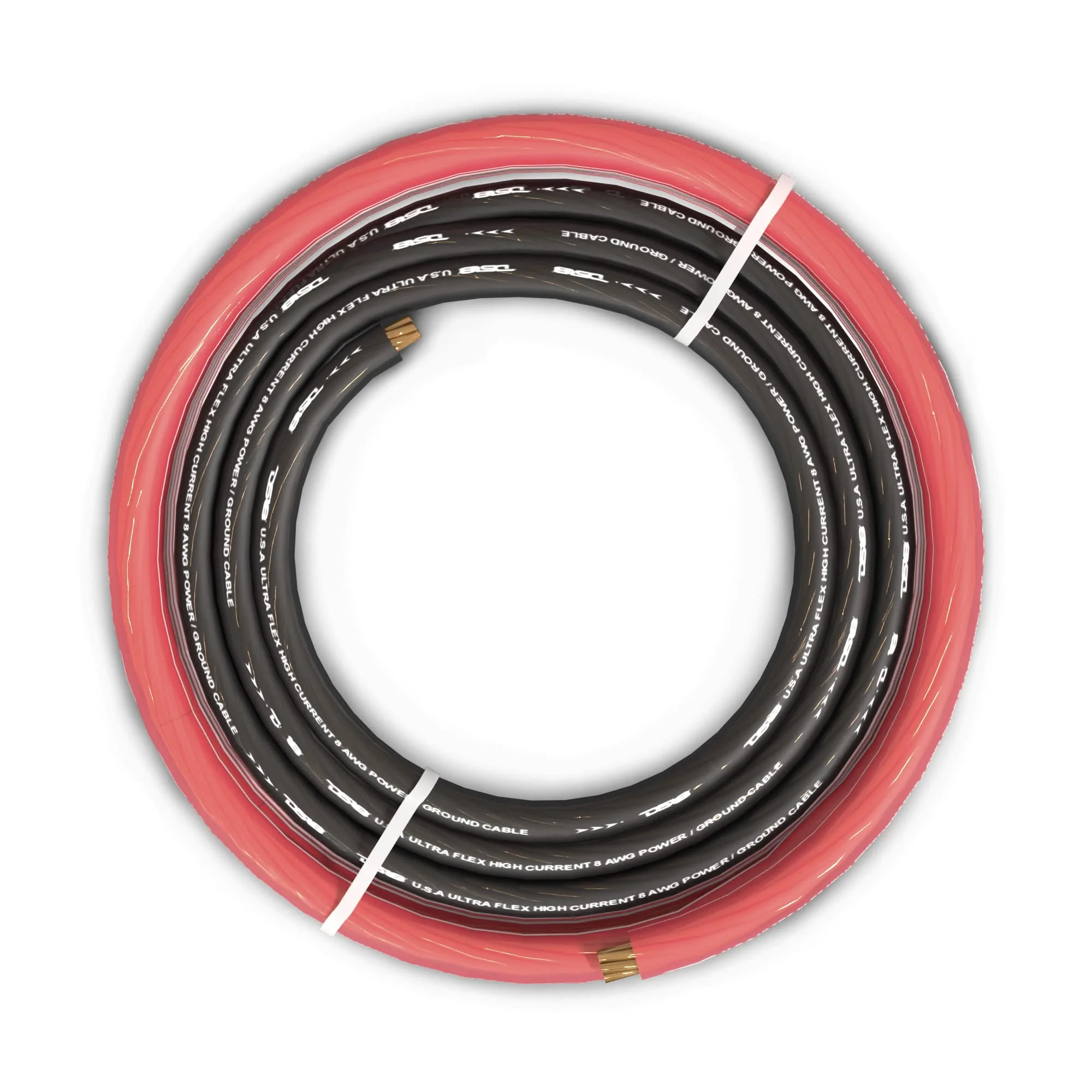 DS18 PW-8GA-5BK/20RD Ultra Flex Power Wire CCA 8 Gauge, 5ft Black and 20ft Red - Power Amplifier Wiring Kit - Image 8
