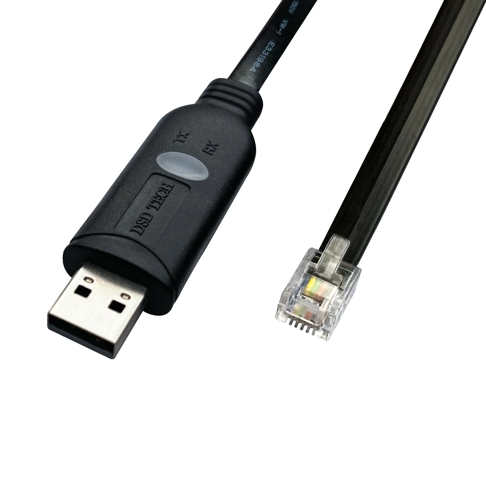 DSD TECH SH-RJ12C USB to RJ12 6P4C RS232 Serial Cable for APC PDU ATS(5.9FT/1.8M)