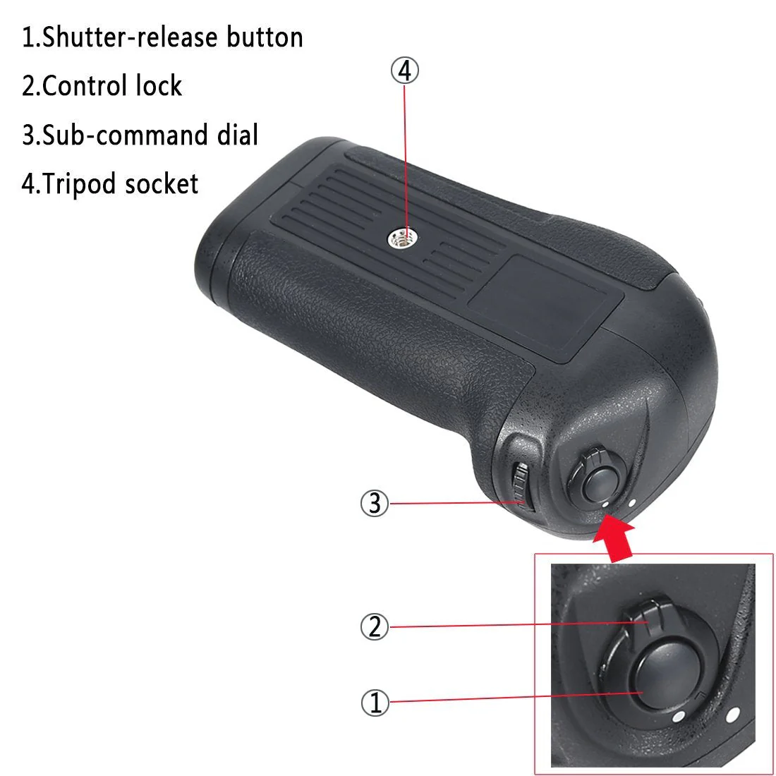 DSTE MB-D12 MBD12 Multi Power Battery Grip Compatible with Nikon D800 D800E D810 Digital SLR Camera as EN-EL15 - Image 5