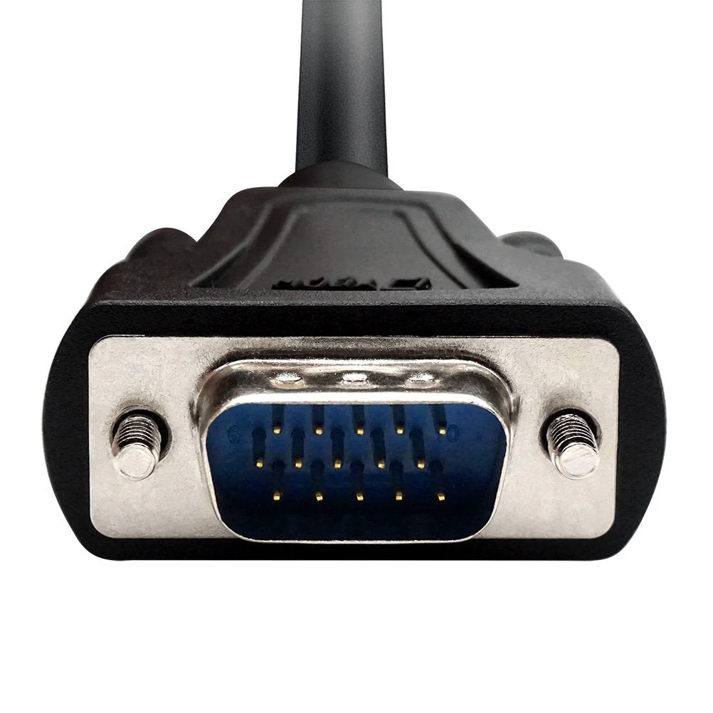 DTech 3 Feet SVGA VGA Computer Monitor Cable Male to Male Supports 1080p High Resolution (1 Meter, Black) 3ft - Image 2
