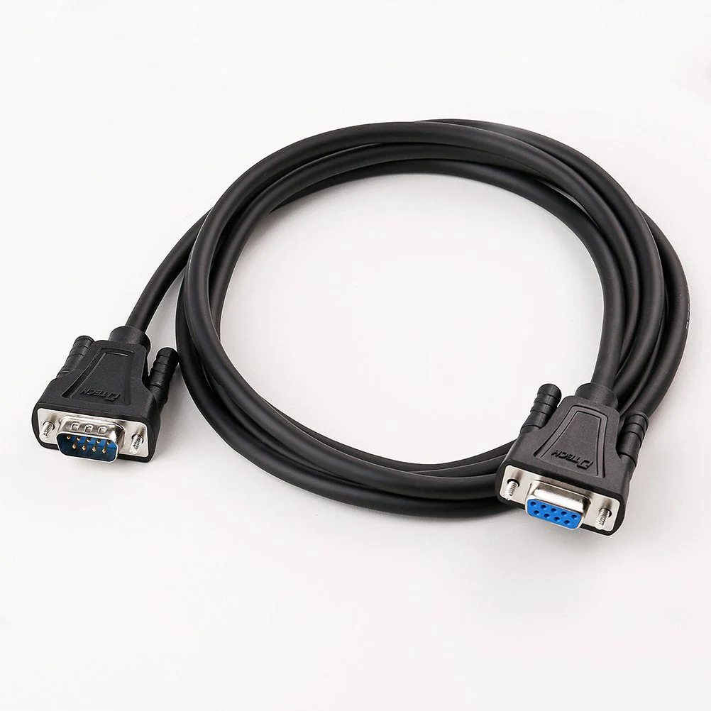 DTech 6ft RS232 Serial Cable Extension Male to Female 9 Pin Straight Through, Laptop - Image 2