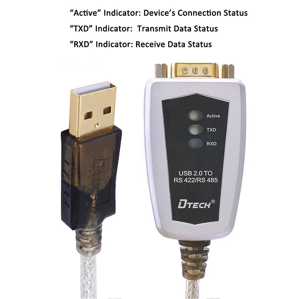DTECH USB to RS422 RS485 Serial Port Converter Adapter Cable with FTDI Chip Supports Windows 11 10 8 7 XP Mac -1.5 Feet 1.5ft - Image 5