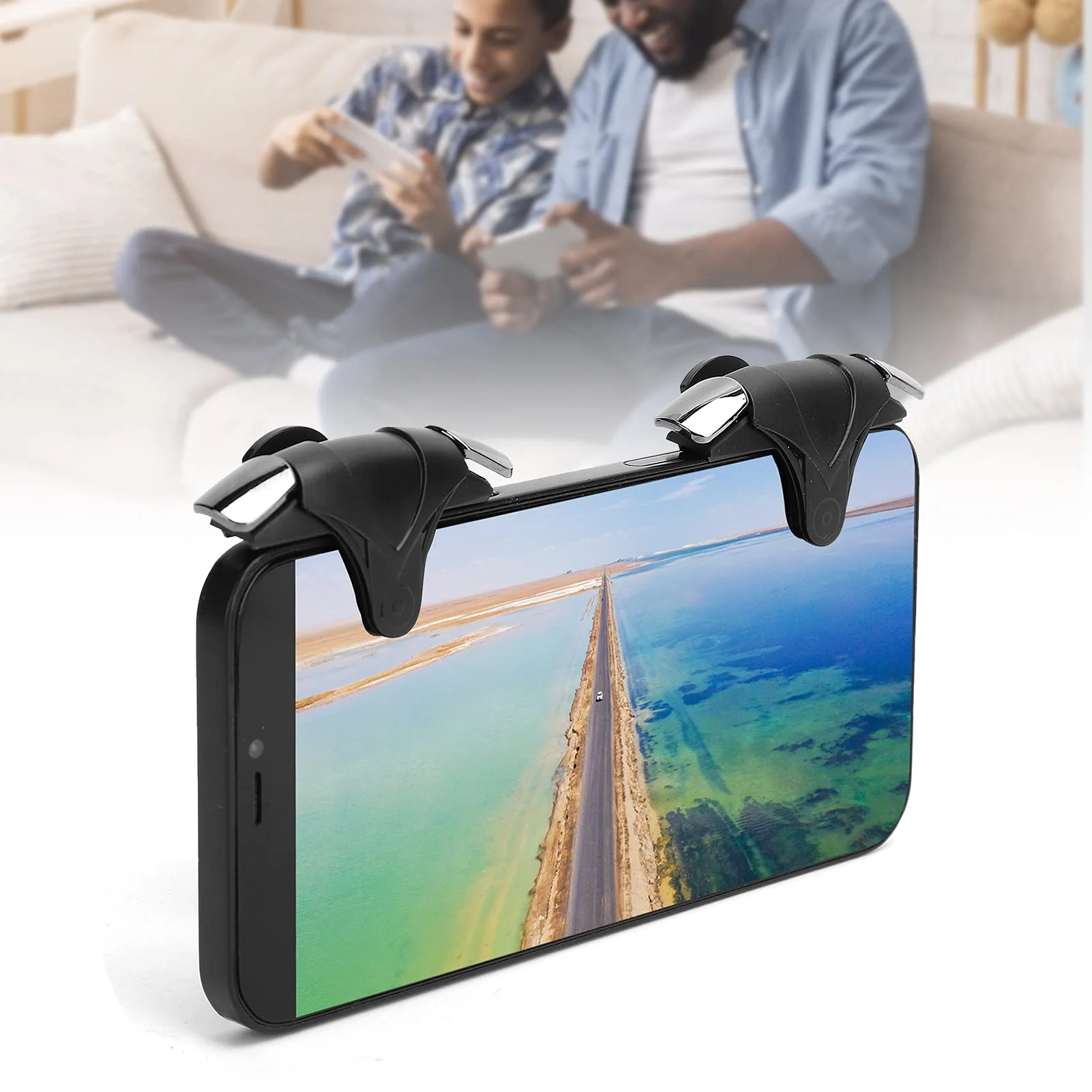 DUSC Shooter Controller, Mobile Gaming Trigger 2 Pcs for Most Smartphone Models - Image 2