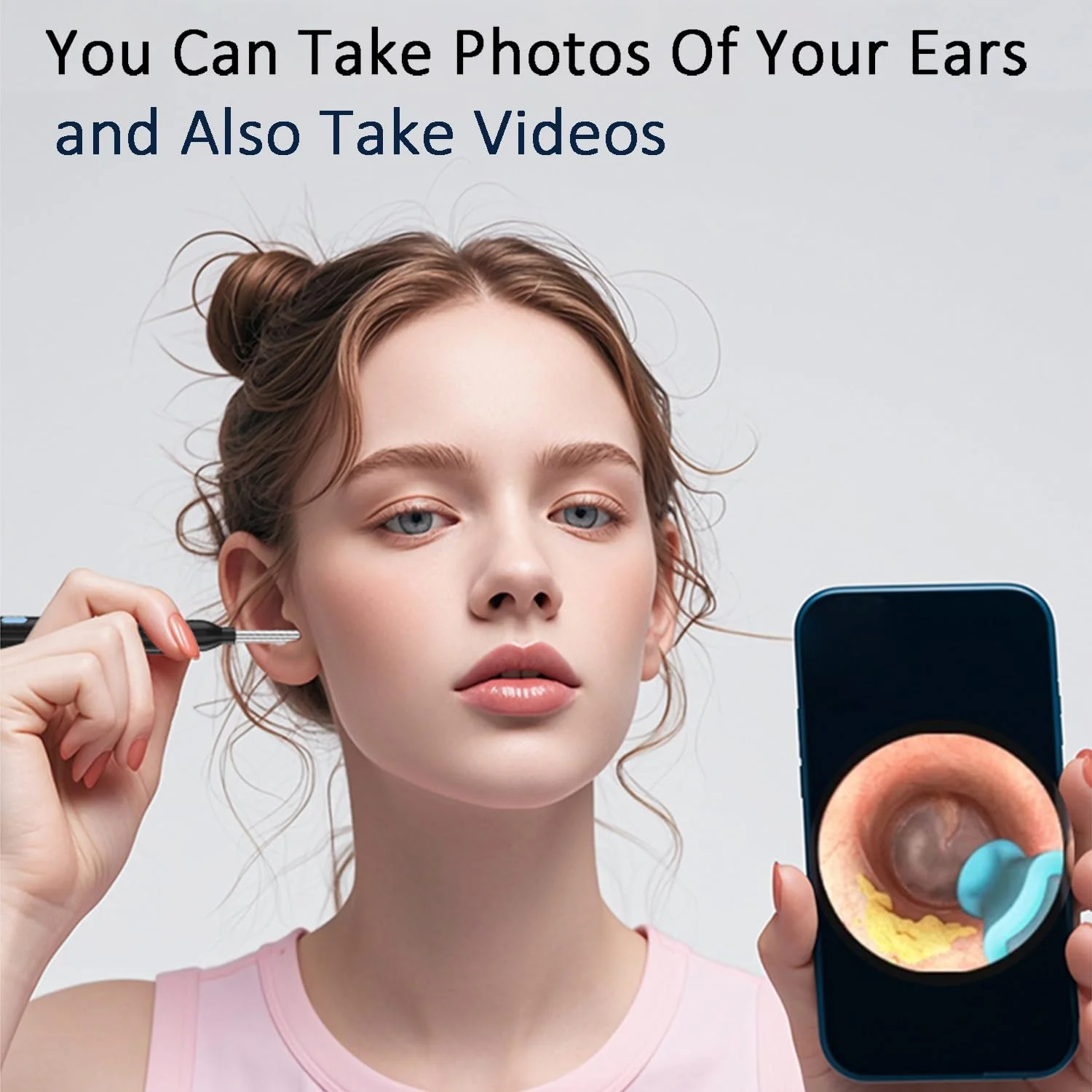 Ear Wax Remover Otoscope Cleaner Kit, Easy and Safe Ear Cleaning, Ear Shoe Removal Kit with 1080P HD Camera, 6 Ear Set and 8 Conventional Tools, Ear Cleaning Kit for iPhone, iPad, Android - Image 7