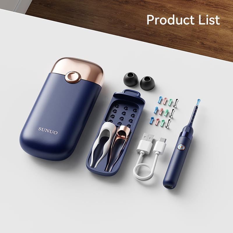 Ear Wax Remover Otoscope, Ear Wax Removal Camera Light Tool Set, 1080P HD WiFi Ear Cleaner with 4 LEDs, IP67 Waterproof & 360° Wide Angle Otoscope Camera, for iPhone, Android, iPad - Image 8