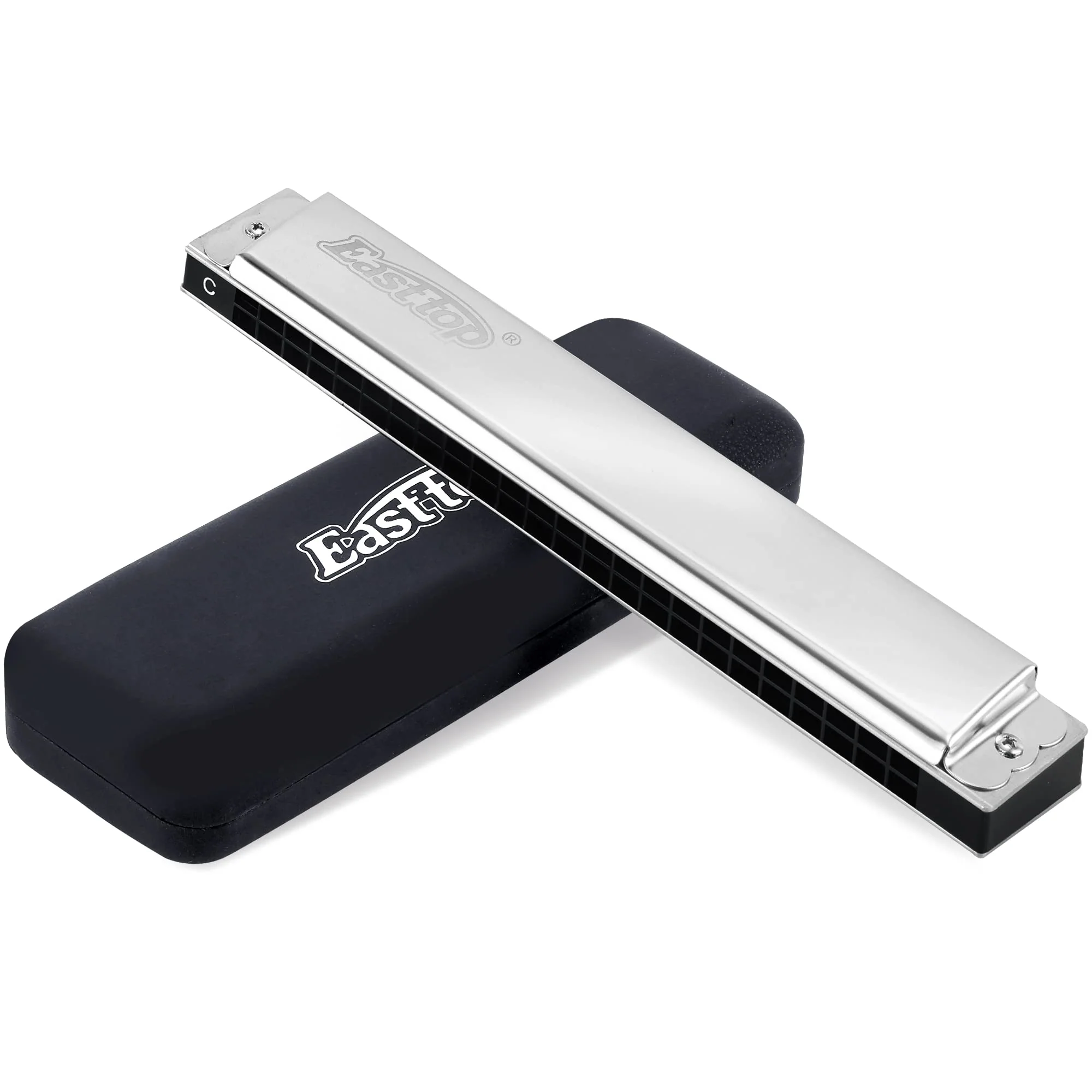 East top 24 Holes Professional Tremolo Harmonica Musical Instrument for Adults (T2403-C)