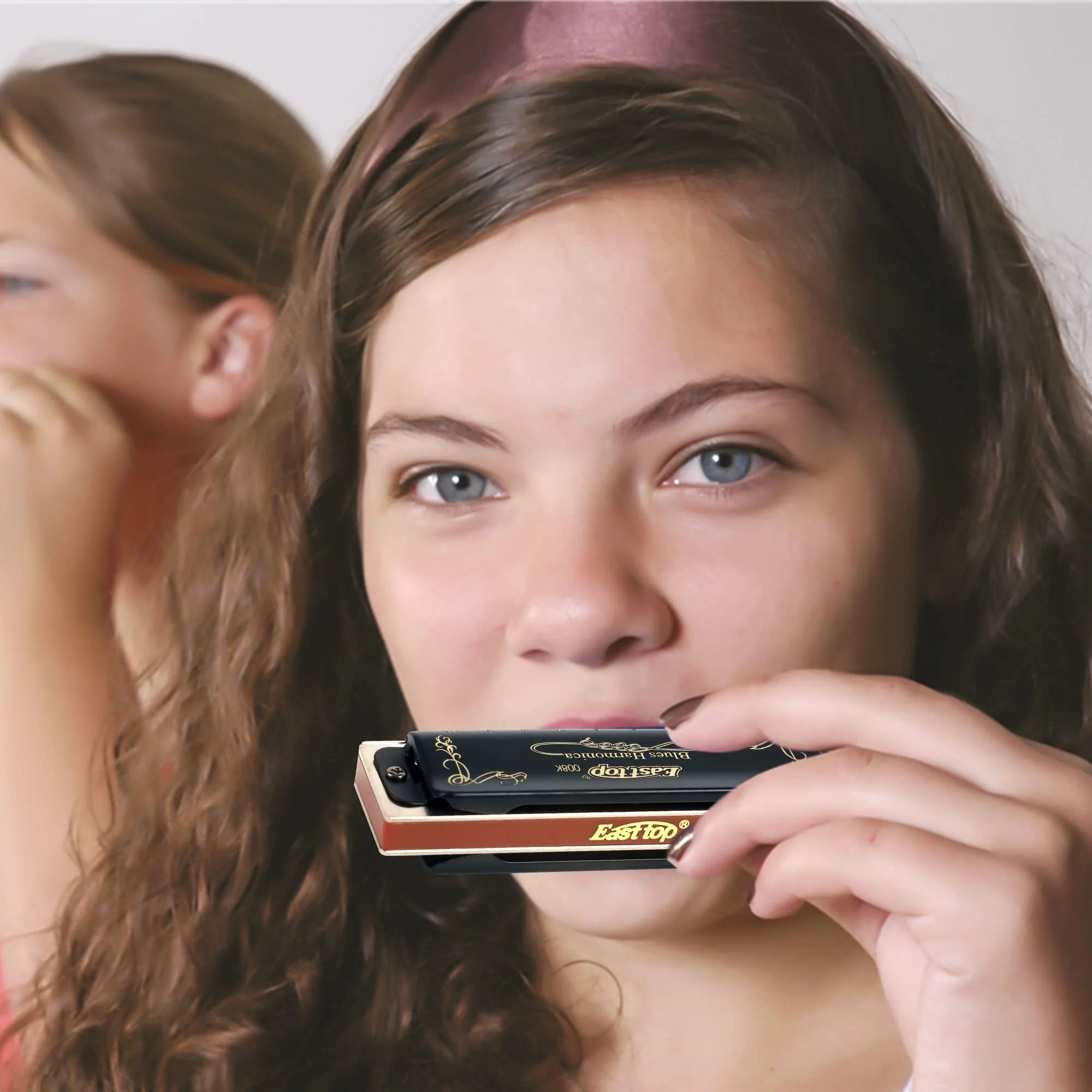 East top Harmonica Key of G 10 Holes 20 Tones 008K Mouth Organ with Black Cover, Top Grade Harmonica for Adults, Professionals and Students Black-G - Image 6