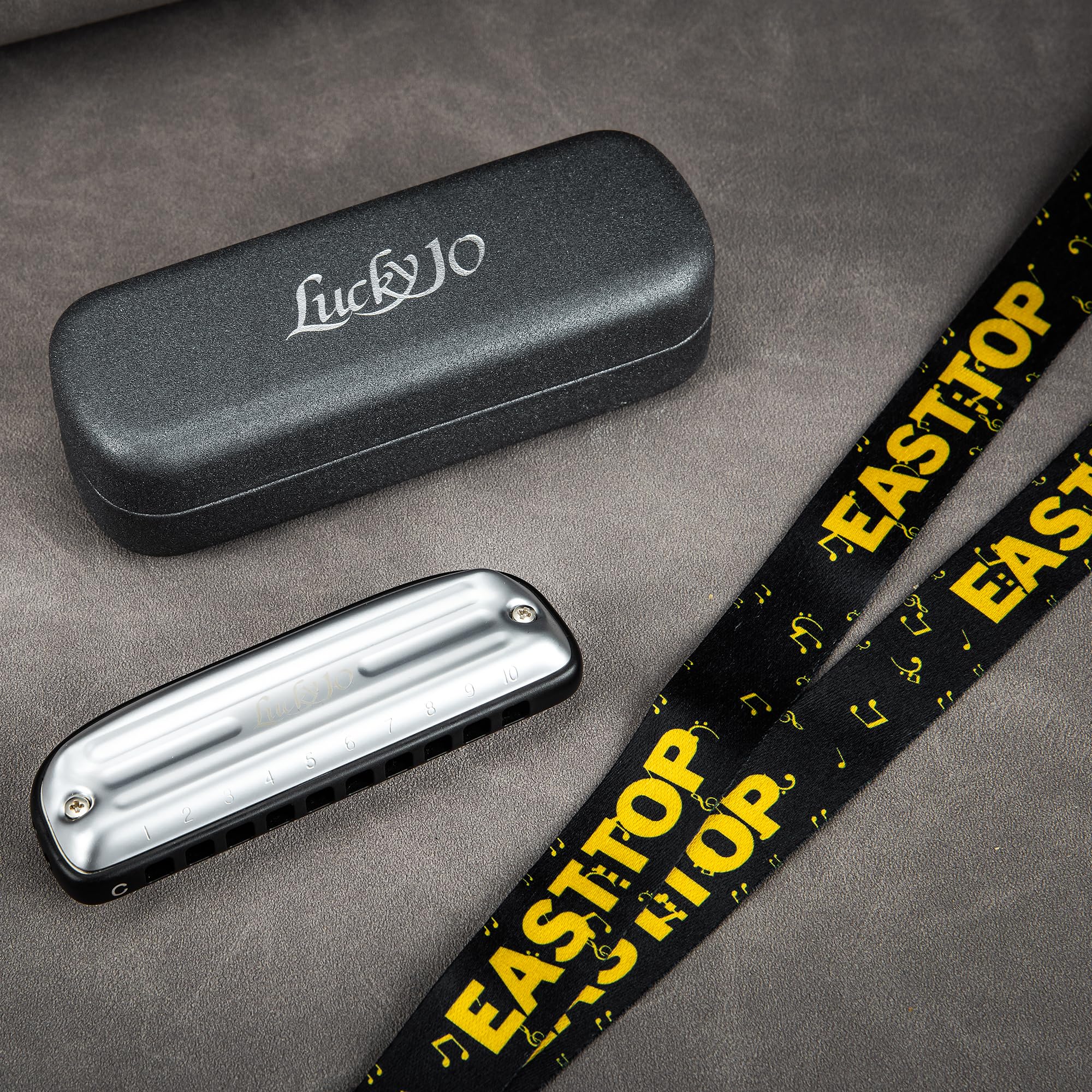East top Lucky 10 Harmonica, Professional 10 Holes Mouth Organ For All Levels Adults, Professionals and Players - Image 6