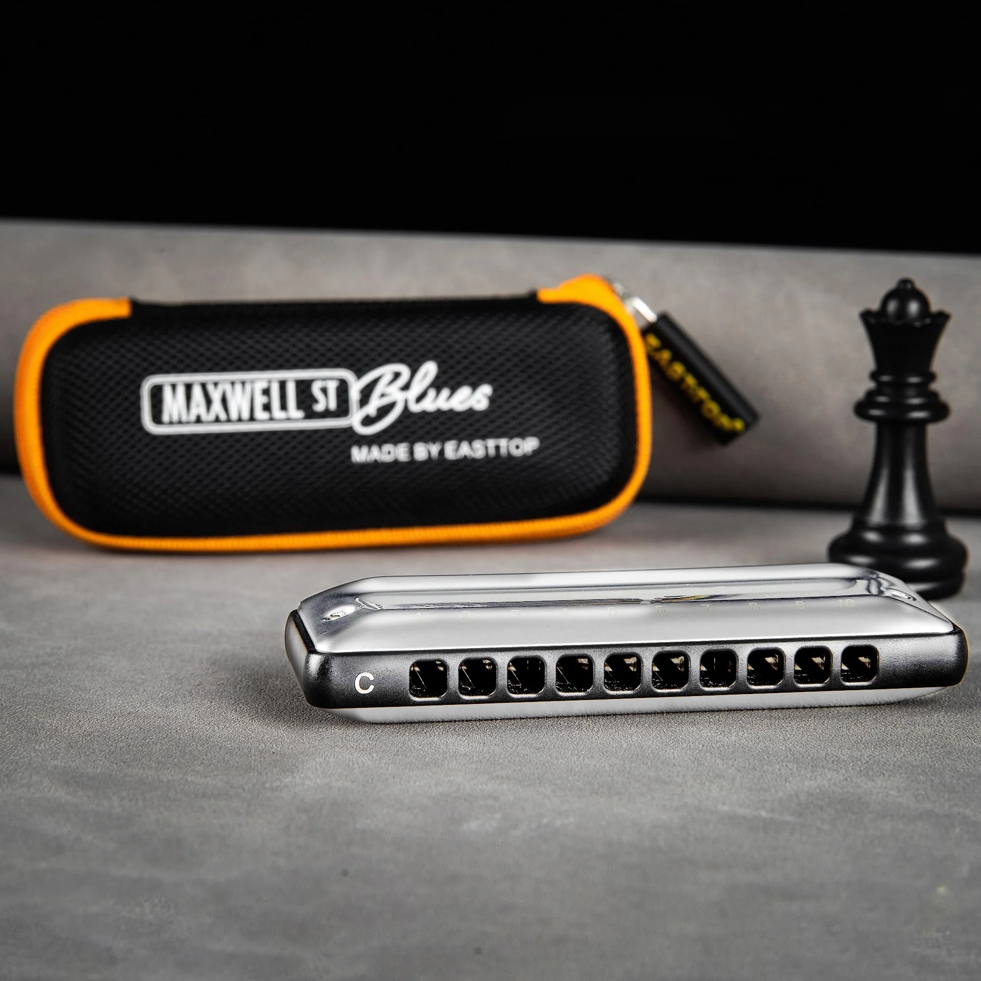 East top MAXWELL ST Blues Harmonica C, Professional Overblow and Bending 10 Holes MS030 Mouth Organ For All Levels Adults, Professional Players and Students MS030-C - Image 6