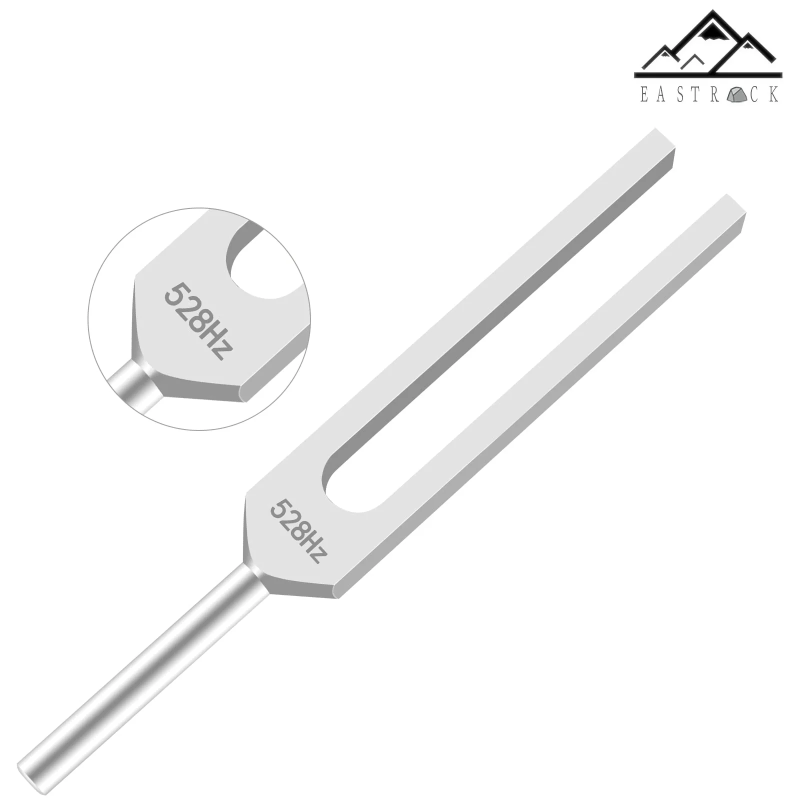 EASTROCK 528 Hz Tuning Fork with Silicone Hammer and Cleaning Cloth,Clinical Grade Nerve/Sensory for Perfect Healing Musical Instrument and Stress Reliever Healing Tuning Fork 528HZ - Image 3