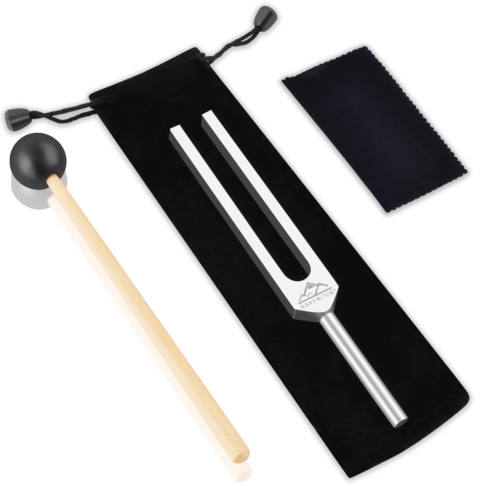 EASTROCK 528 Hz Tuning Fork with Silicone Hammer and Cleaning Cloth,Clinical Grade Nerve/Sensory for Perfect Healing Musical Instrument and Stress Reliever Healing Tuning Fork 528HZ - Image 8