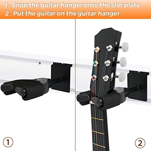 EASTROCK Guitar Wall Mount Hanger Auto Lock,Guitar Hanger Wall Hook Holder Stand for Acoustic, Electric, Classical, Bass Guitar Stand,Guitar Accessories (darkD) darkD - Image 4