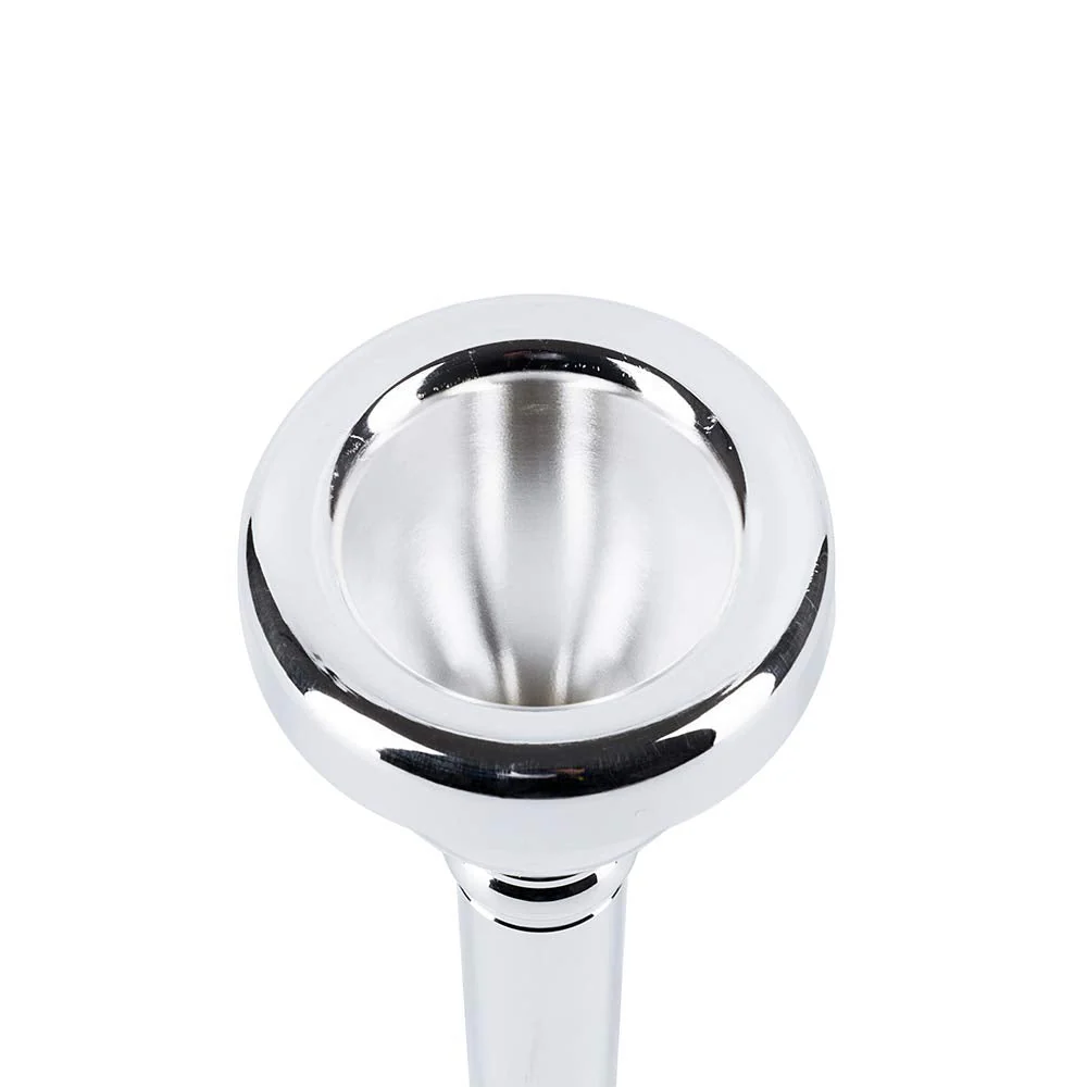 EastRock Standard Tuba Mouthpiece, Silver Plated Tuba Mouthpiece Size U, Tuba Player Replacement Tuba Parts Vacuum Packed JDTB-Standard - Image 3