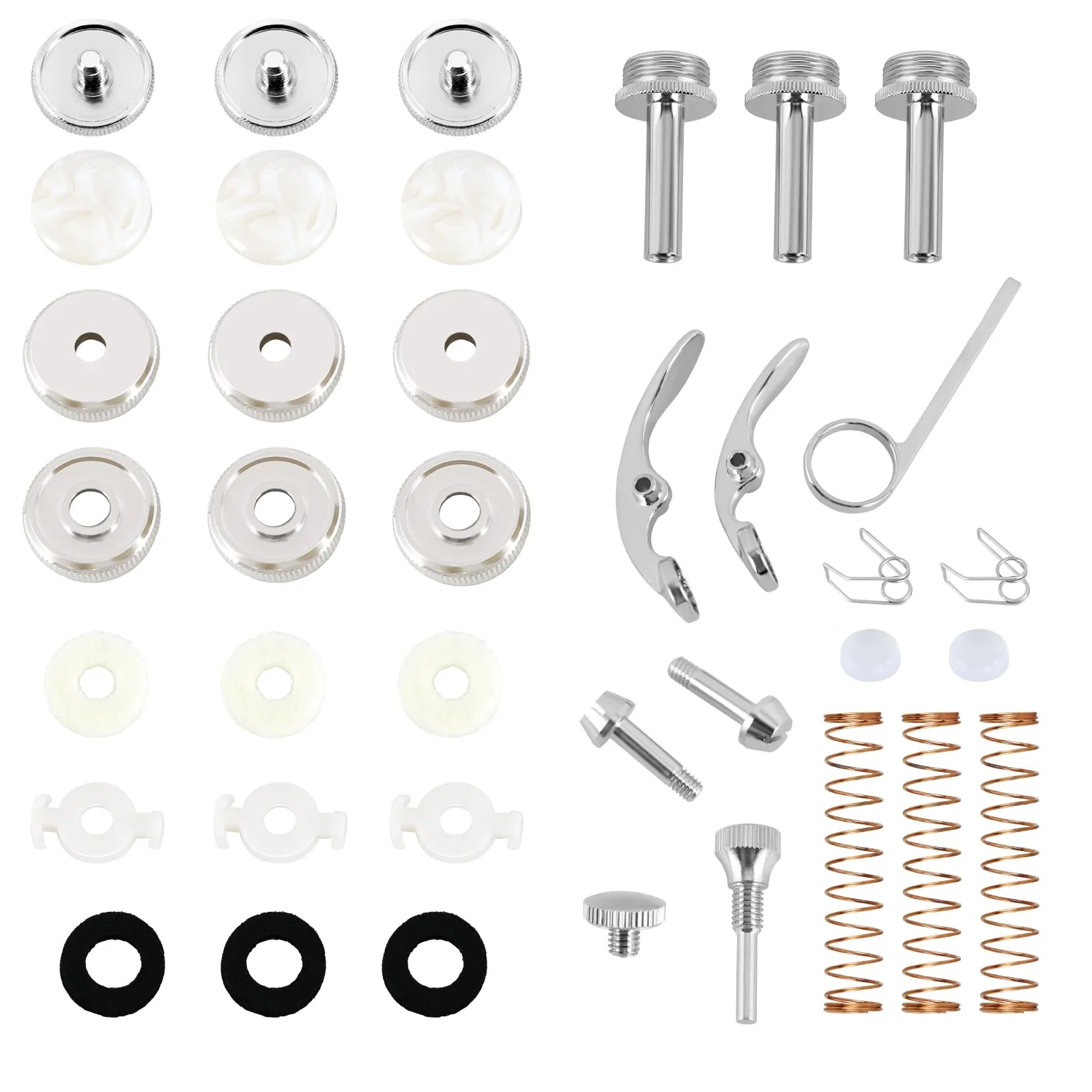 EASTROCK Trumpet Repair Kit Trumpet Finger Buttons Trumpet Parts 1Set Trumpet Piston Repair Tool