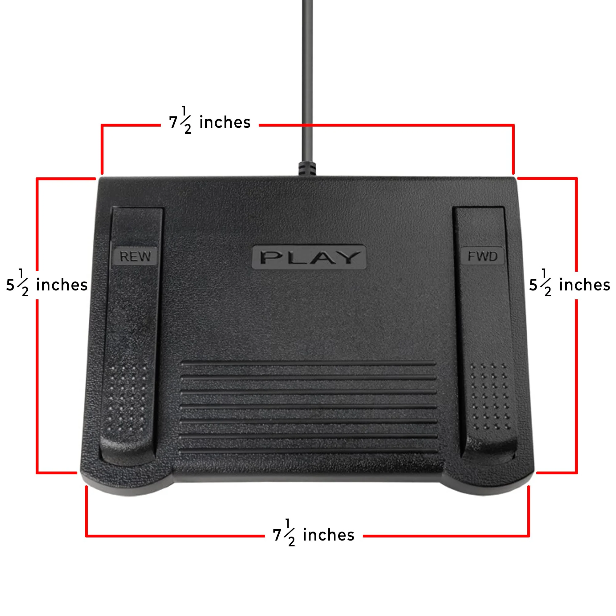 ECS USB Transcription Foot Pedal, Case Catalyst, Audio File Controller - Image 3