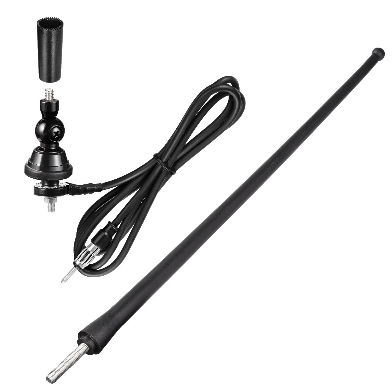 Eightwood Marine Boat Radio Antenna 16 Inch Rubber Duck Flexible Mast FM AM Stereo Antennae for Boat Car RV Motorhome ATV UTV Tractor Motorcycle Yacht 16in radio antenna - Image 6