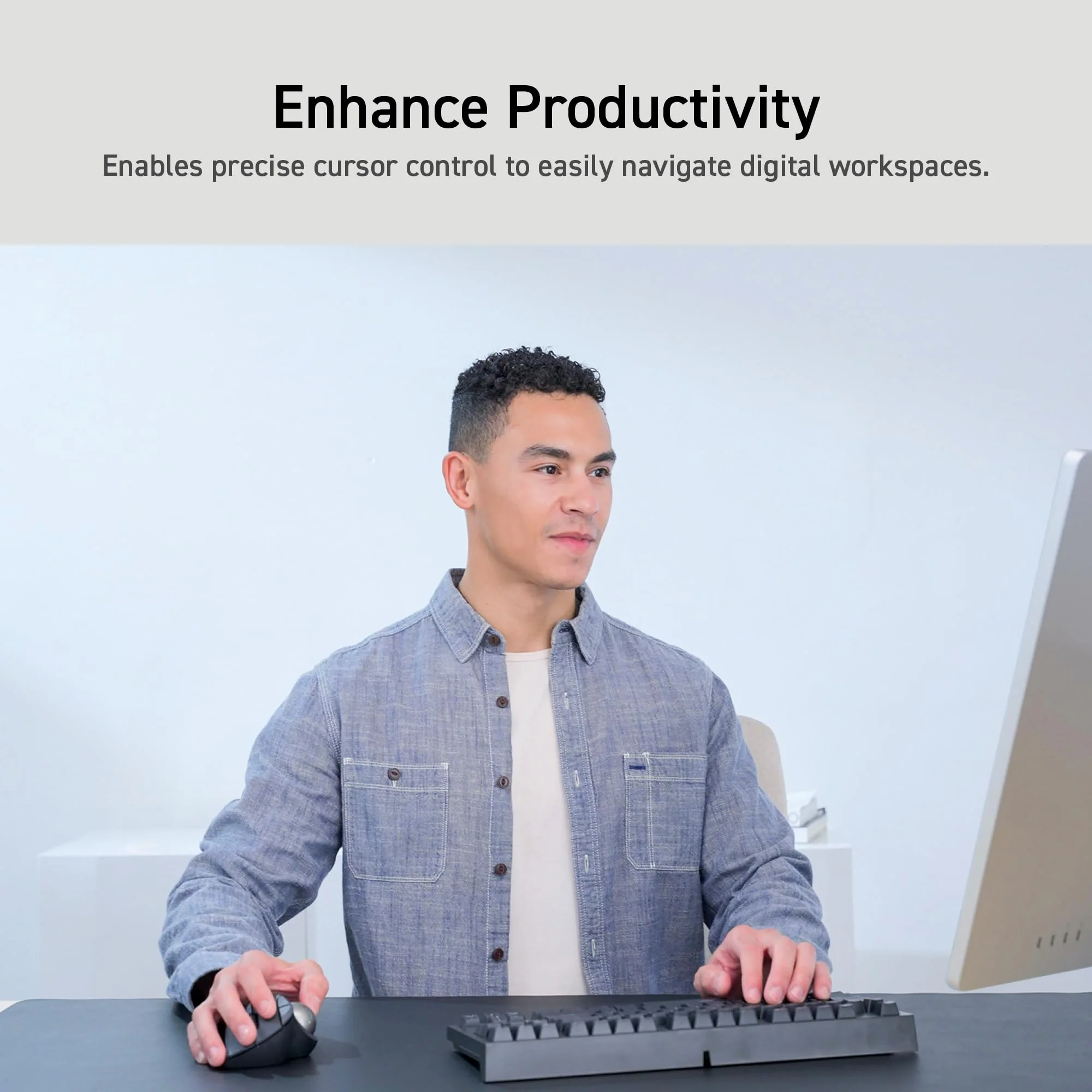 ELECOM Ergonomic Comfort Design Trackball IST Bluetooth 5.3, Super-Smooth Tracking with Roller Ball Bearing, 36mm Ball, Thumb control, Compatible for Windows, PC, Mac, iPadOS, and Android (M-IT11BRBK) Black - Image 11