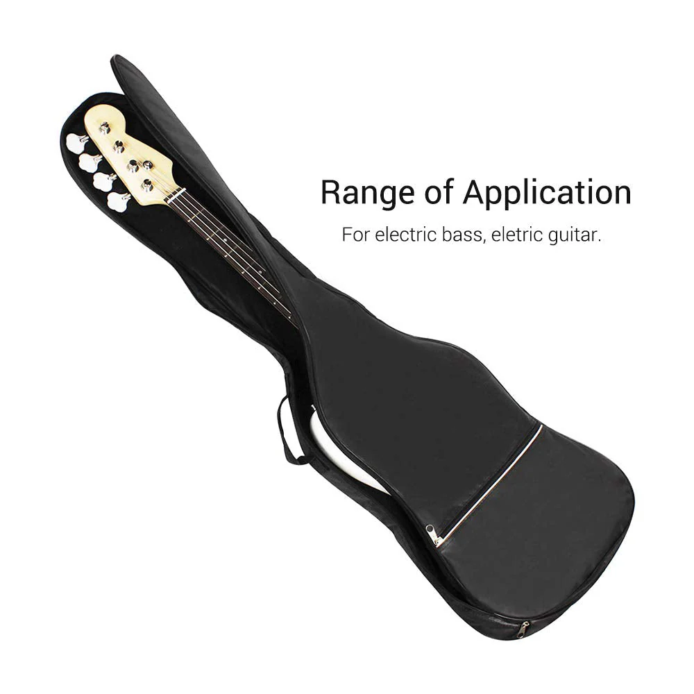 Electric Bass Guitar Bag Backpack 20mm Padded for Electric Bass and Guitar Black,Backpack - Image 8
