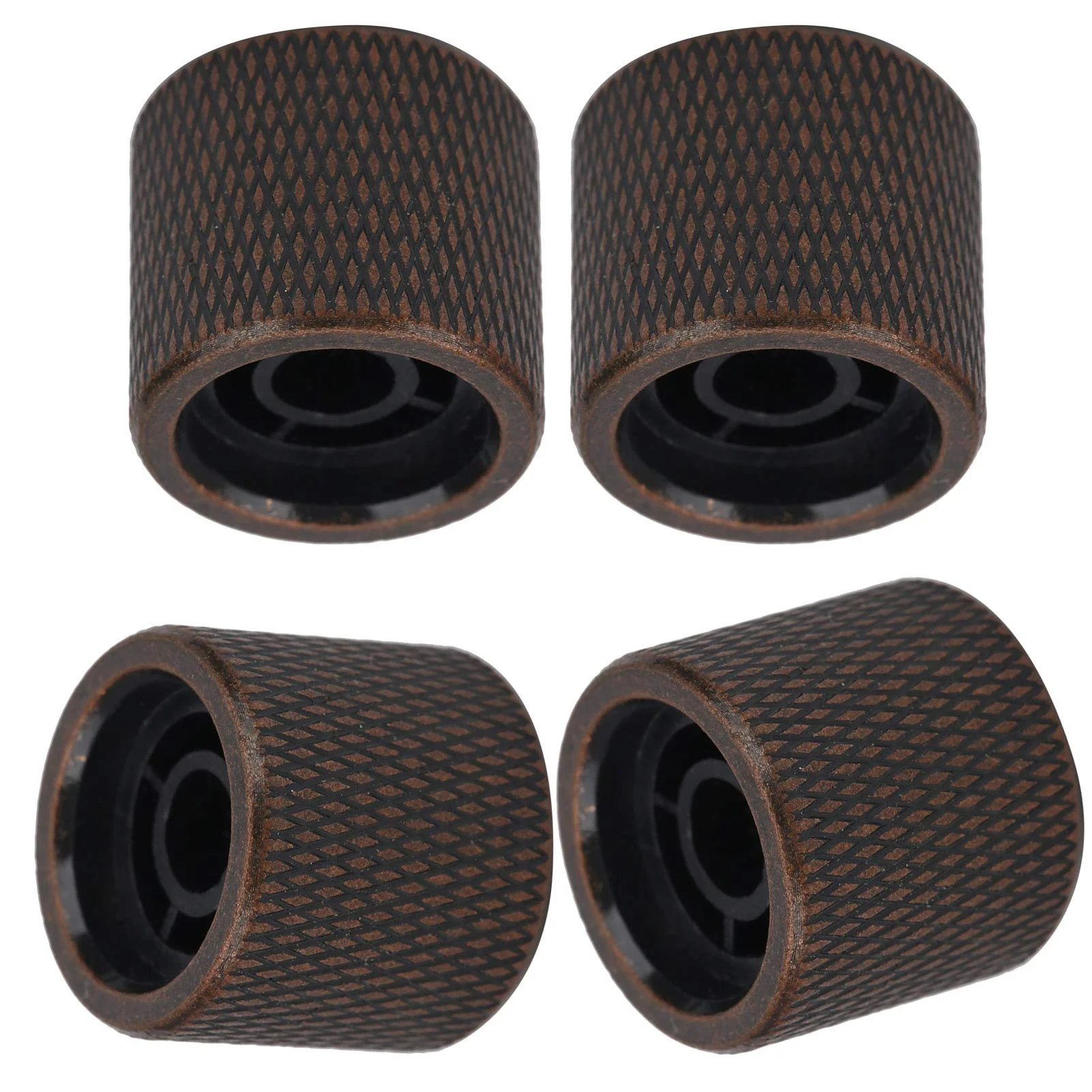 Electric Bass Knob, 4 Pcs Metal Electric Bass Knob Dome Metal High-End Shell Inlaid Tone Volume Control Guitar Parts(Color Shell Bronze) - Image 8