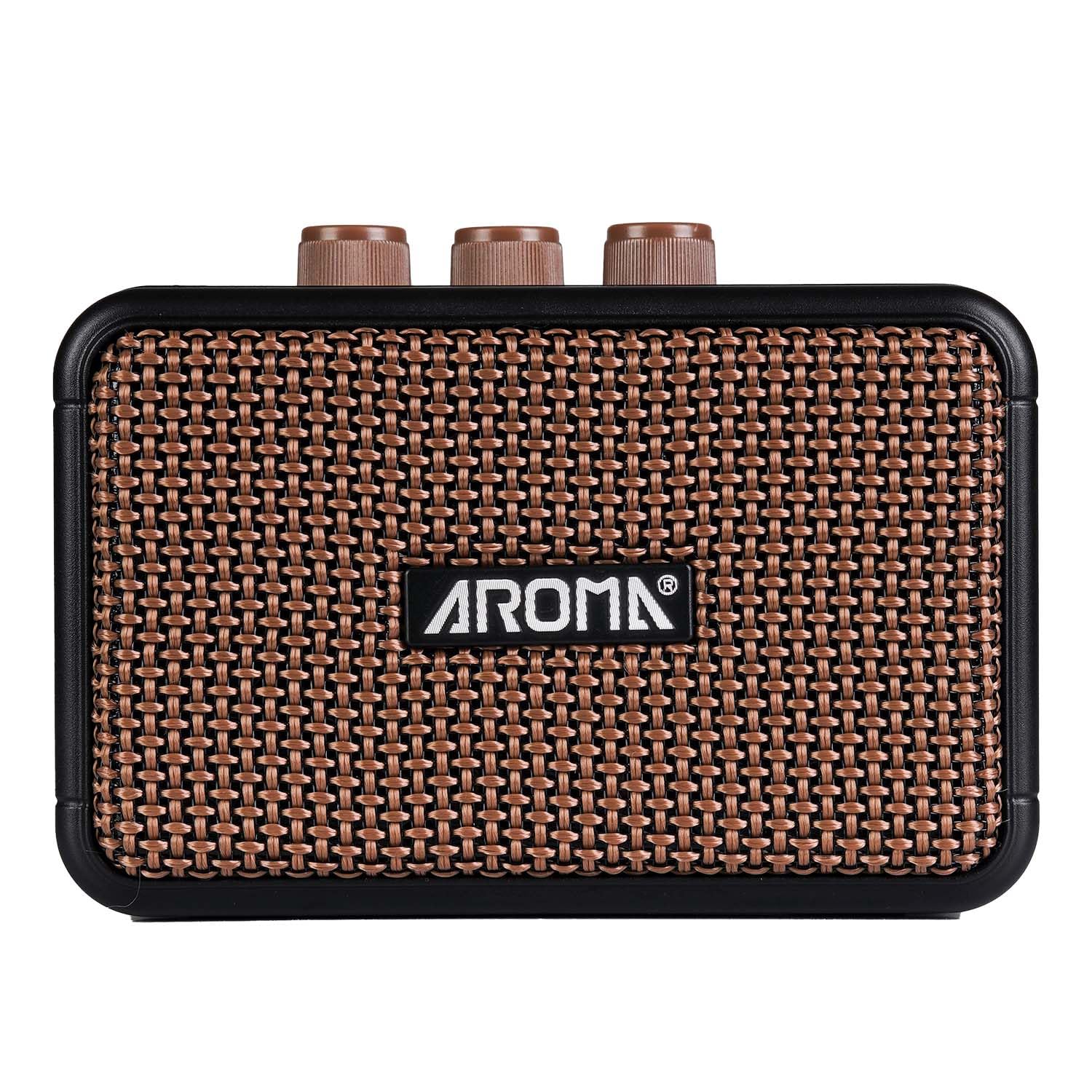 Electric Guitar Amp 5W Portable Rechargeable Battery Powered Practice Guitar Combo Amplifier Speaker with Headphone Aux Jack