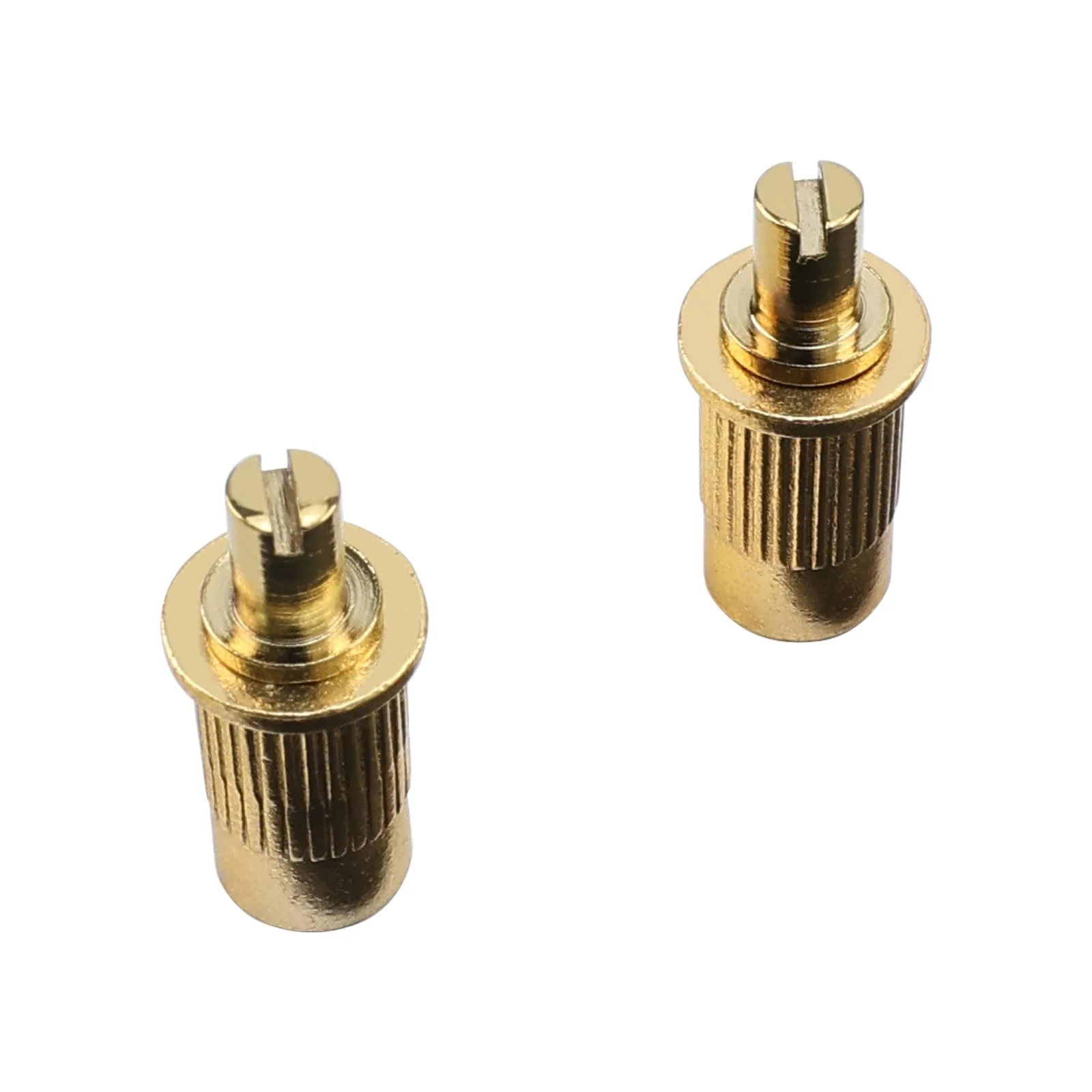 Electric Guitar Bridge Studs Anchors M8 Metric Thread Mounting Studs and Inserts Bushings Compatible with Les Paul Lp Ep Style Electric Guitar Bridges Parts Replacement Gold - Image 3