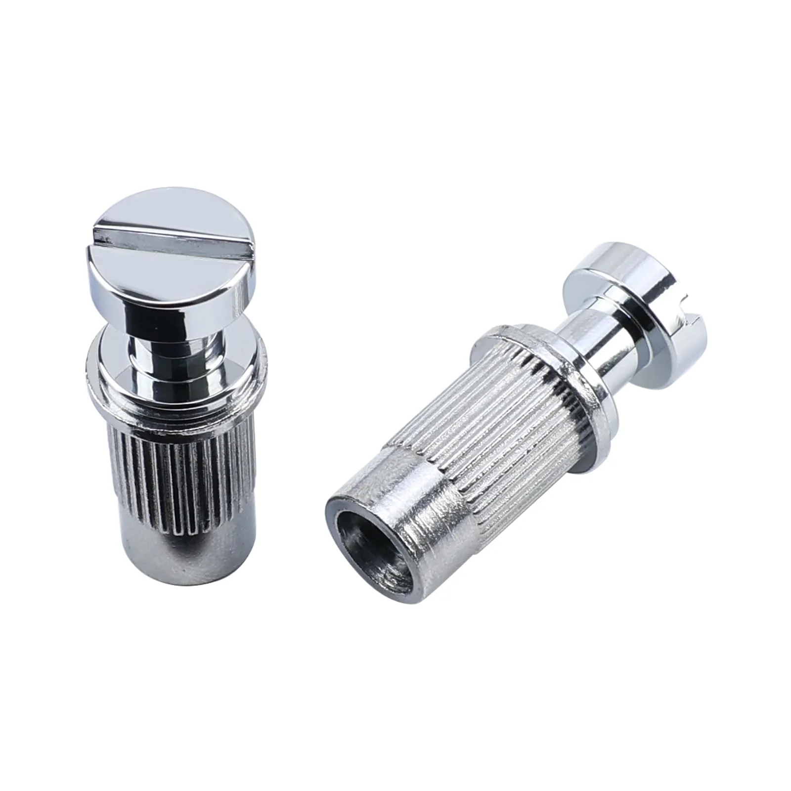 Electric Guitar Bridge Tailpiece Studs Anchors M8 Metric Thread Mounting Studs and Inserts Bushings Compatible with Les Paul Lp Ep Style Electric Guitar Bridges Parts Replacement Chrome