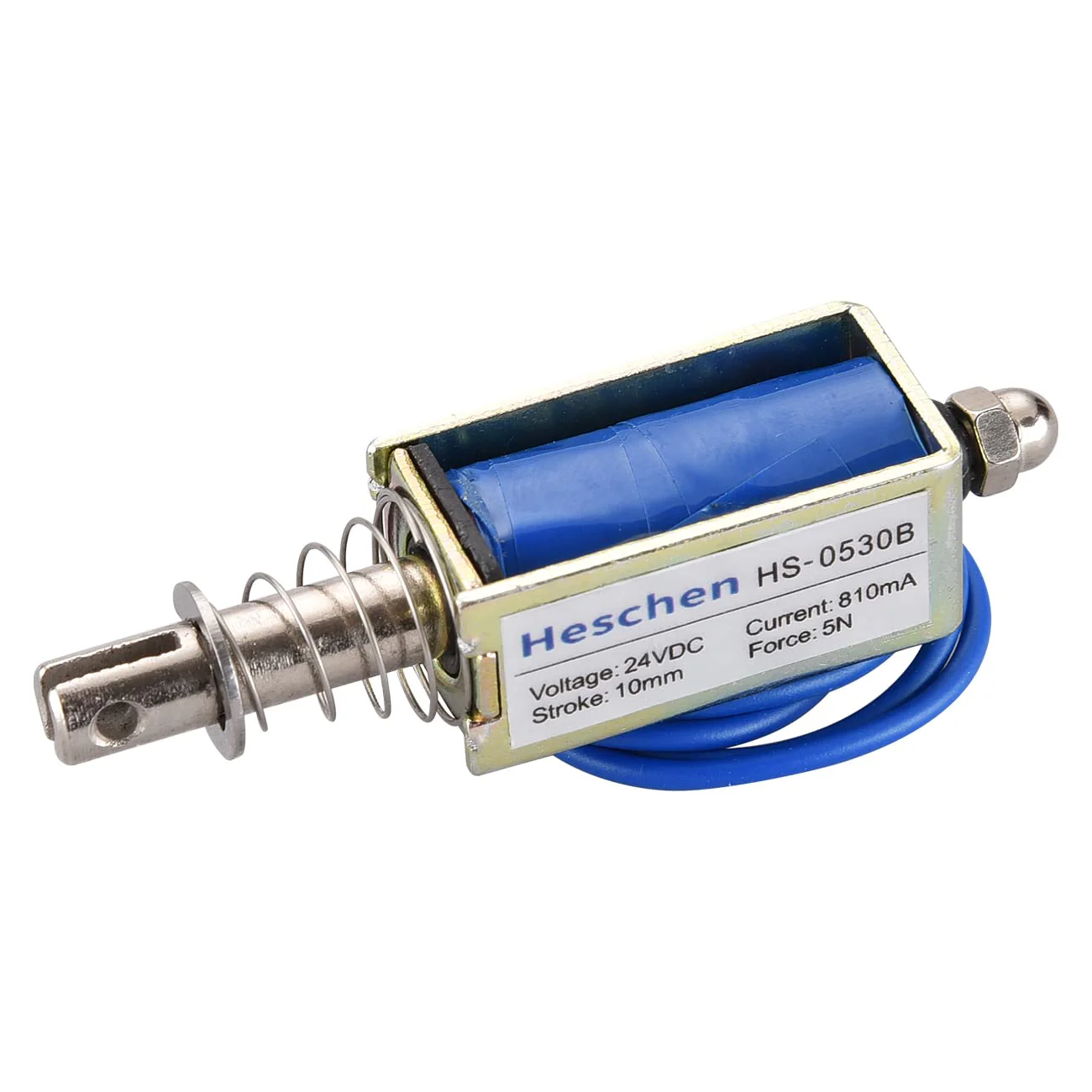 Electric Solenoid Electromagnet, Electric Magnets, HS-0530B Push Pull Type 24VDC 10mm Stroke 5N Force