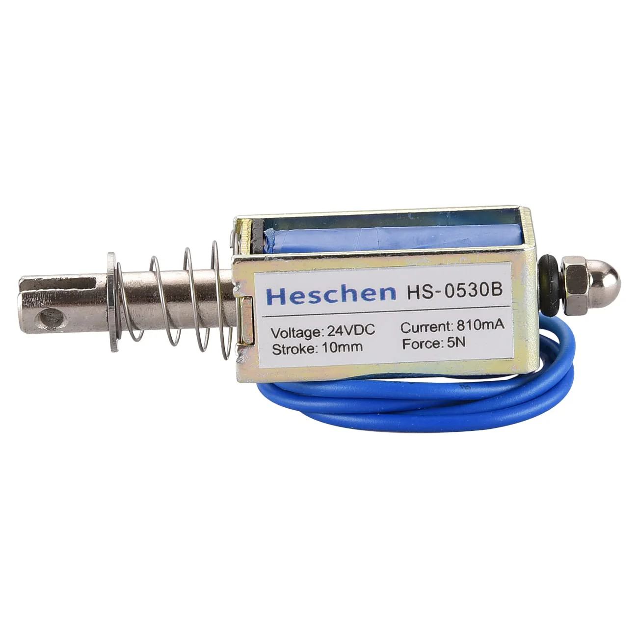 Electric Solenoid Electromagnet, Electric Magnets, HS-0530B Push Pull Type 24VDC 10mm Stroke 5N Force - Image 6