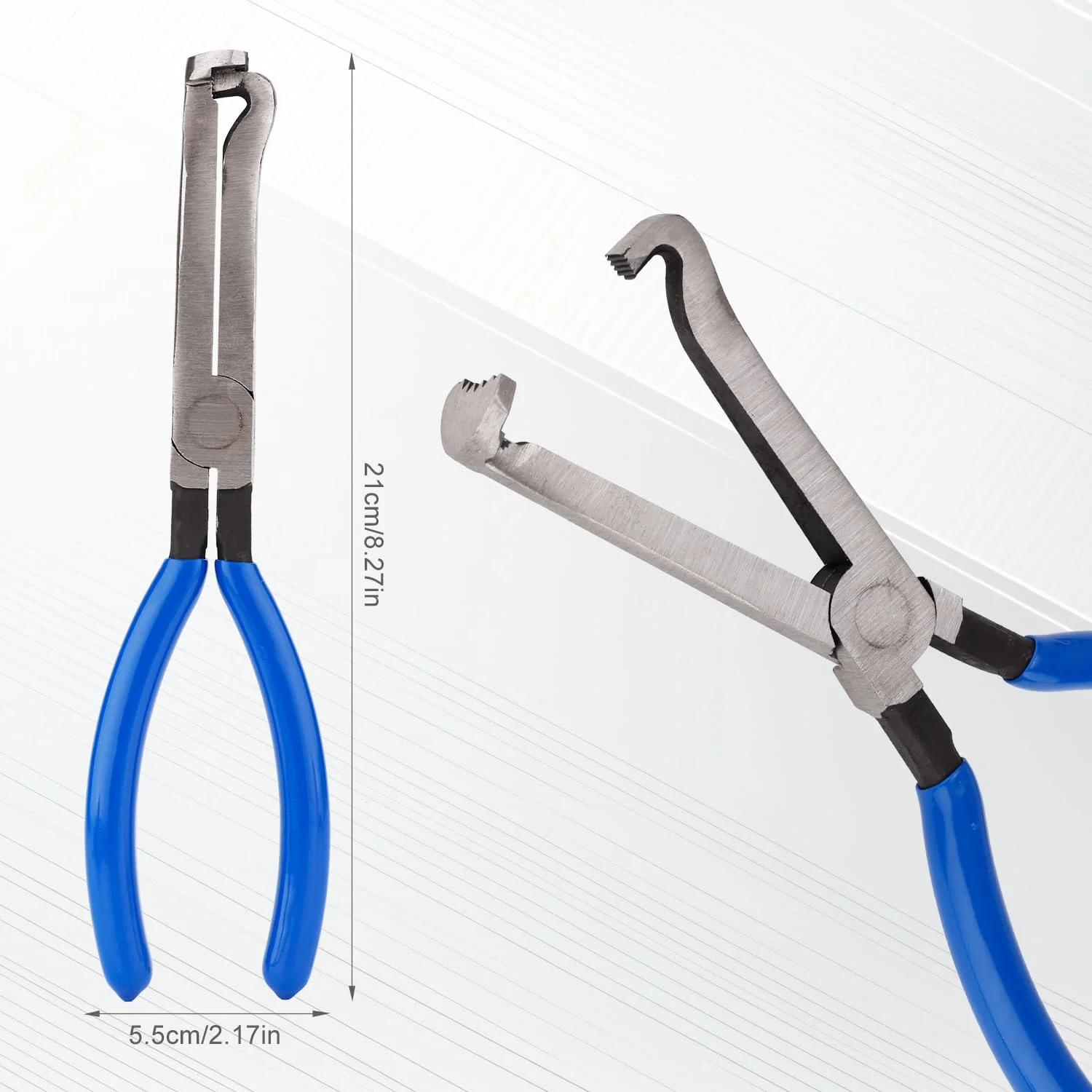Electrical Disconnect Pliers, Automotive Electrical Connector Pliers Spark Plug Pliers Car Electrical Plug Pliers for Easily Disconnection the Locking-Push Tab Electrical Connector(Blue) Blue - Image 2