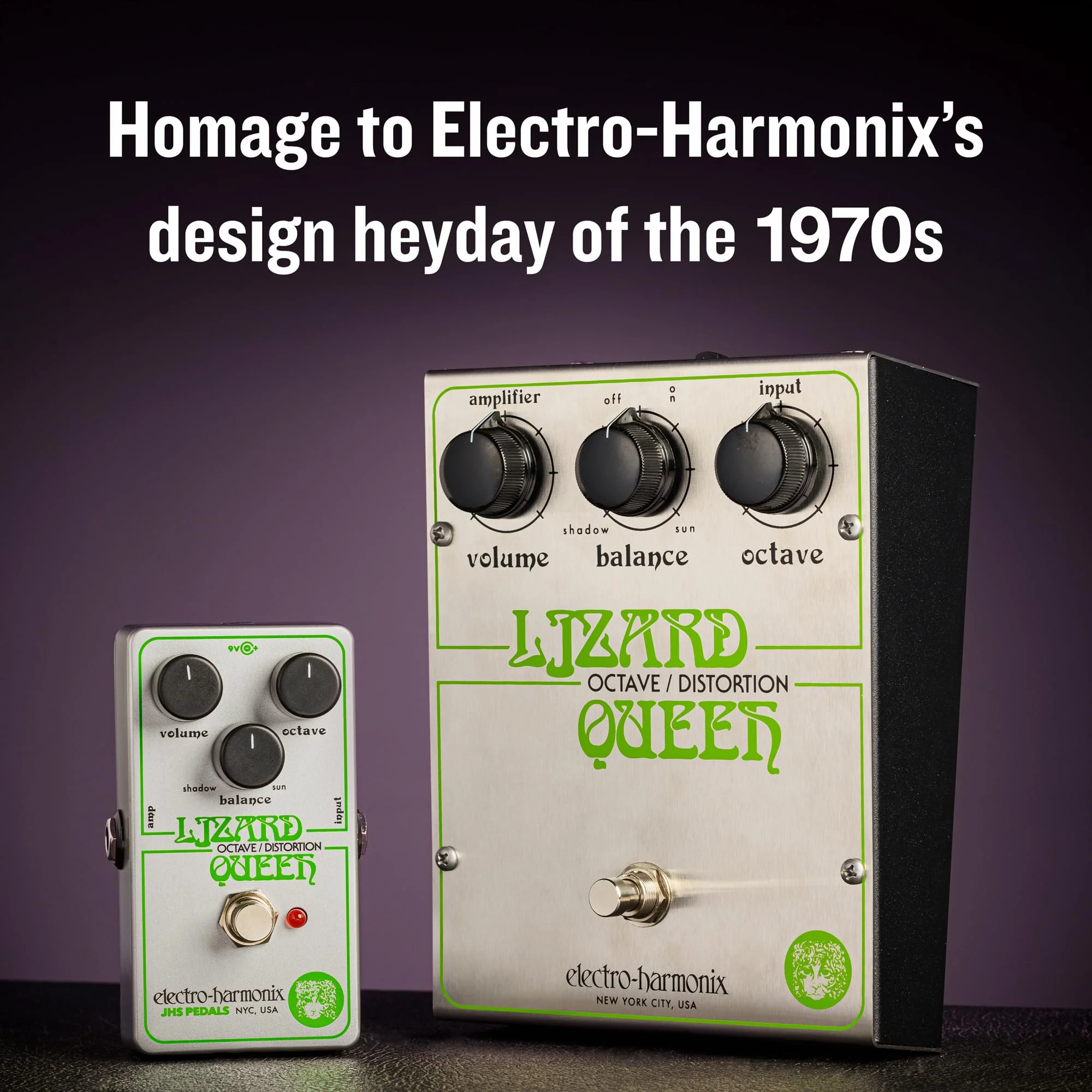 Electro-Harmonix Lizard Queen Octave Fuzz Pedal - Image 8