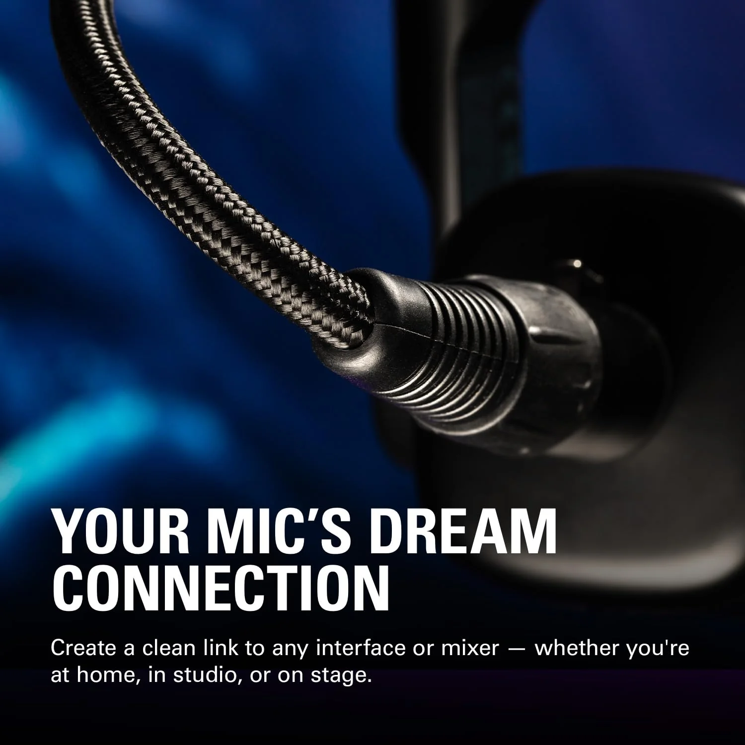 Elgato XLR Microphone Cable – Shielded Microphone Cable for Studio Recording and Live Production, Gold-Plated Pins, Male to Female, for Mic and Balanced Analog Line Levels, 10ft/3m - Image 3