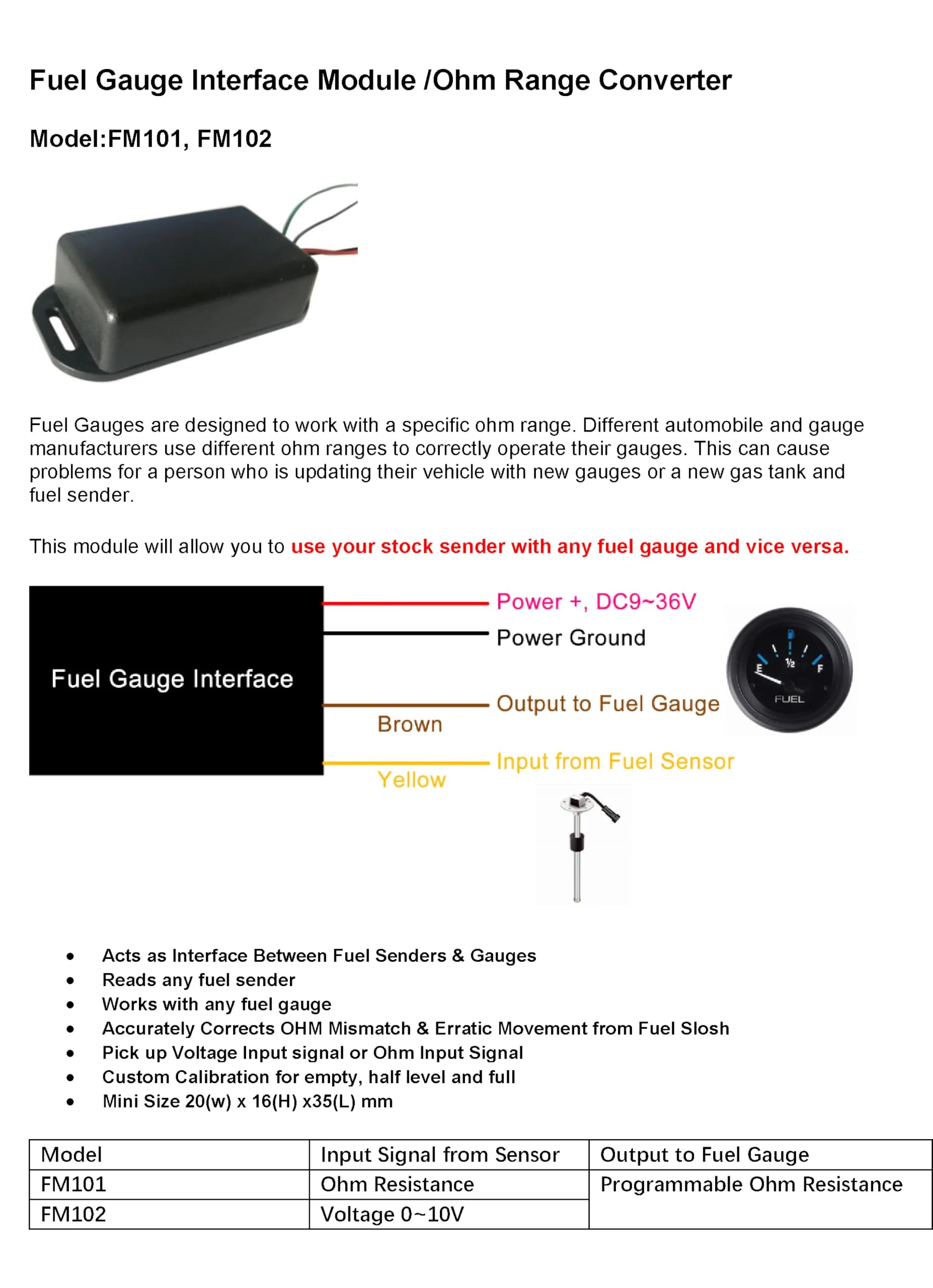 ELING Ohm Signal Invertor Fuel Gauge Convertor Acts as Interface Between Level Tank Sender & Gauge for All Level Gauge and Sensor - Image 7