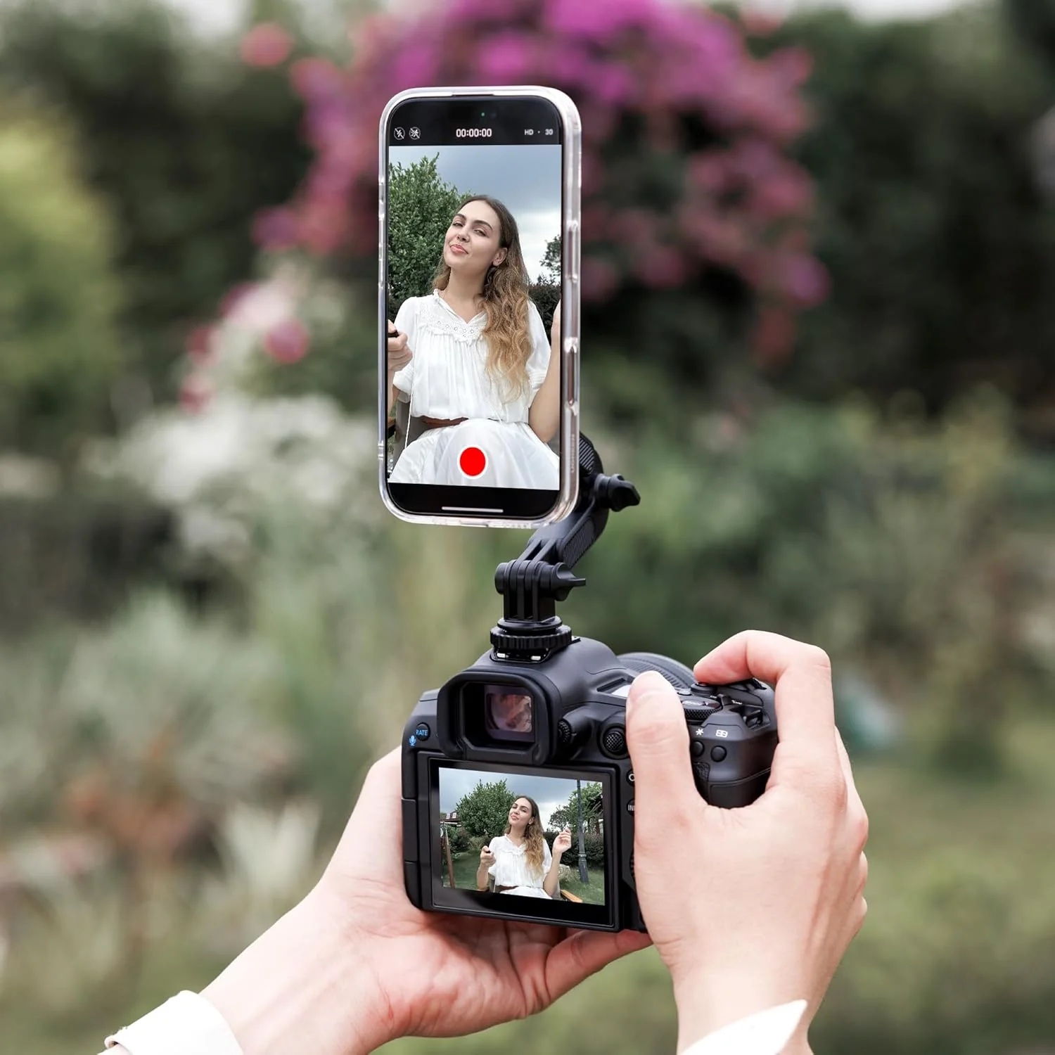 elitehood Magnetic Phone Tripod Mount for Magsafe, Aluminum iPhone Tripod Mount Adapter with 1/4” Screw, Cold Shoe Phone Mount for Camera, Magsafe Tripod Mount for 16/15/14/13 Series - Image 6