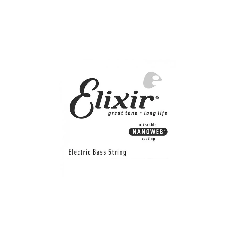 Elixir Strings Electric Bass String NANOWEB Coating, .065, Long Scale