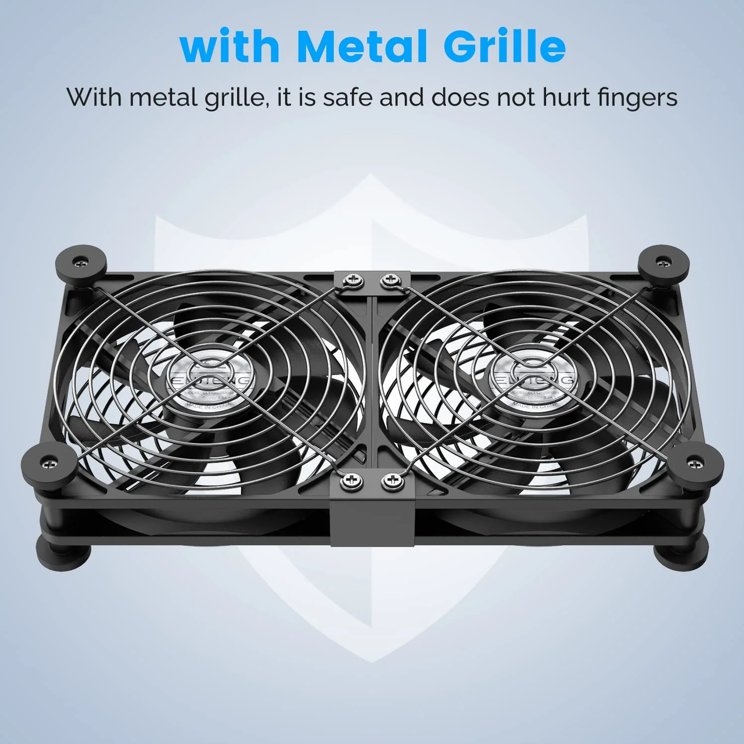 ELUTENG Dual USB Computer Cooling Fan High Speed 120mm Computer Fan Adjustable 5V USB Port Heatsink USB Cooling Fan 12cm for Laptop Receiver DVR PlayStation Xbox Desk Computer Cabinet Cooling - Image 7