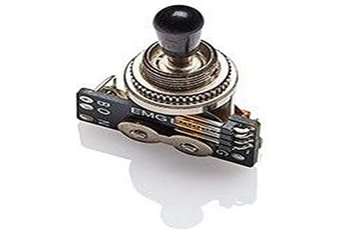 EMG Solderless Toggle Switch with Cables 3 Position Lever Black Knob B289