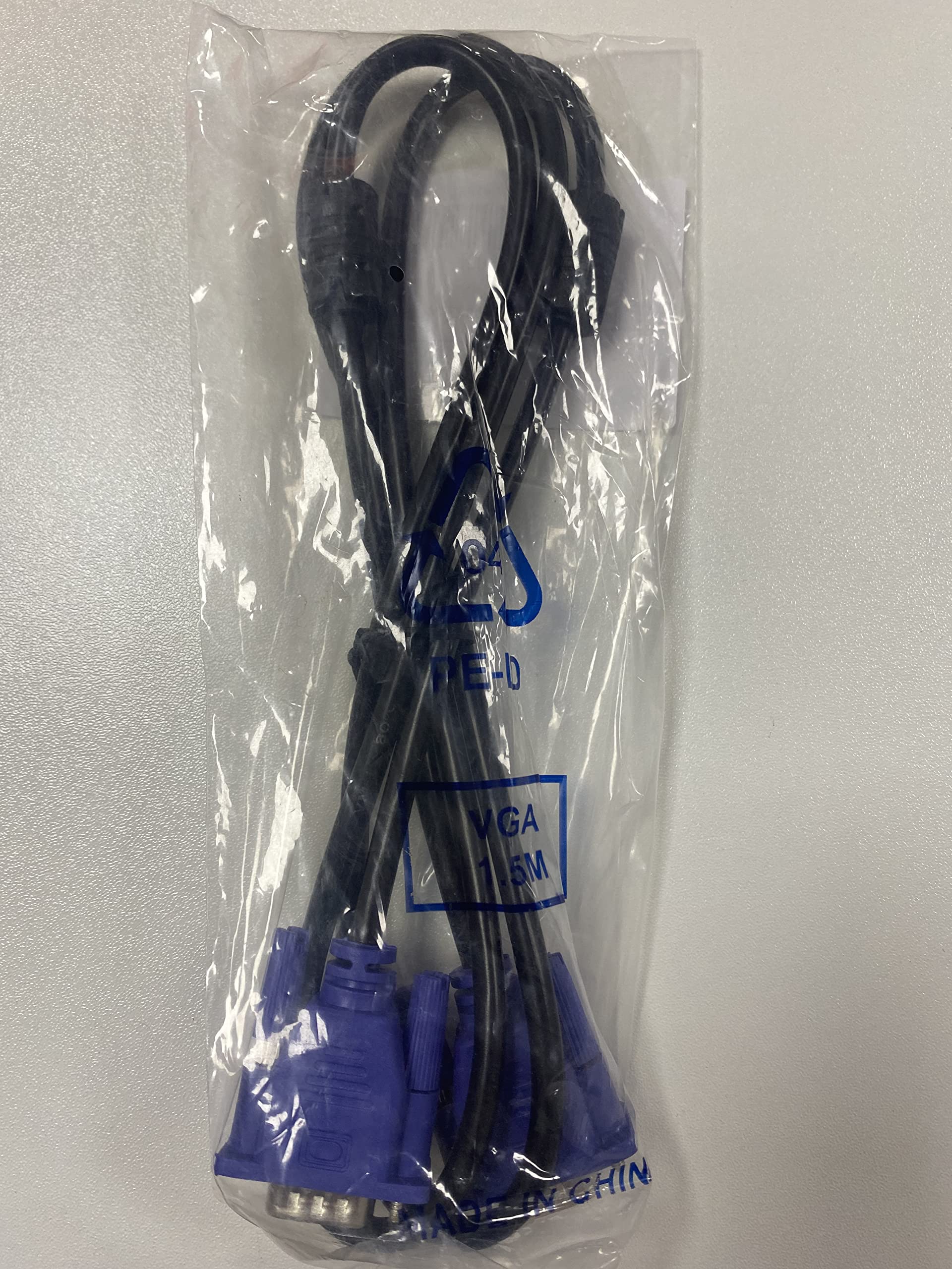 ENUODA Blue VGA Cable 15 Pin Male to Male Plug Computer Monitor Cable Wire Cord，4.9 Feet 1.5m - Image 6