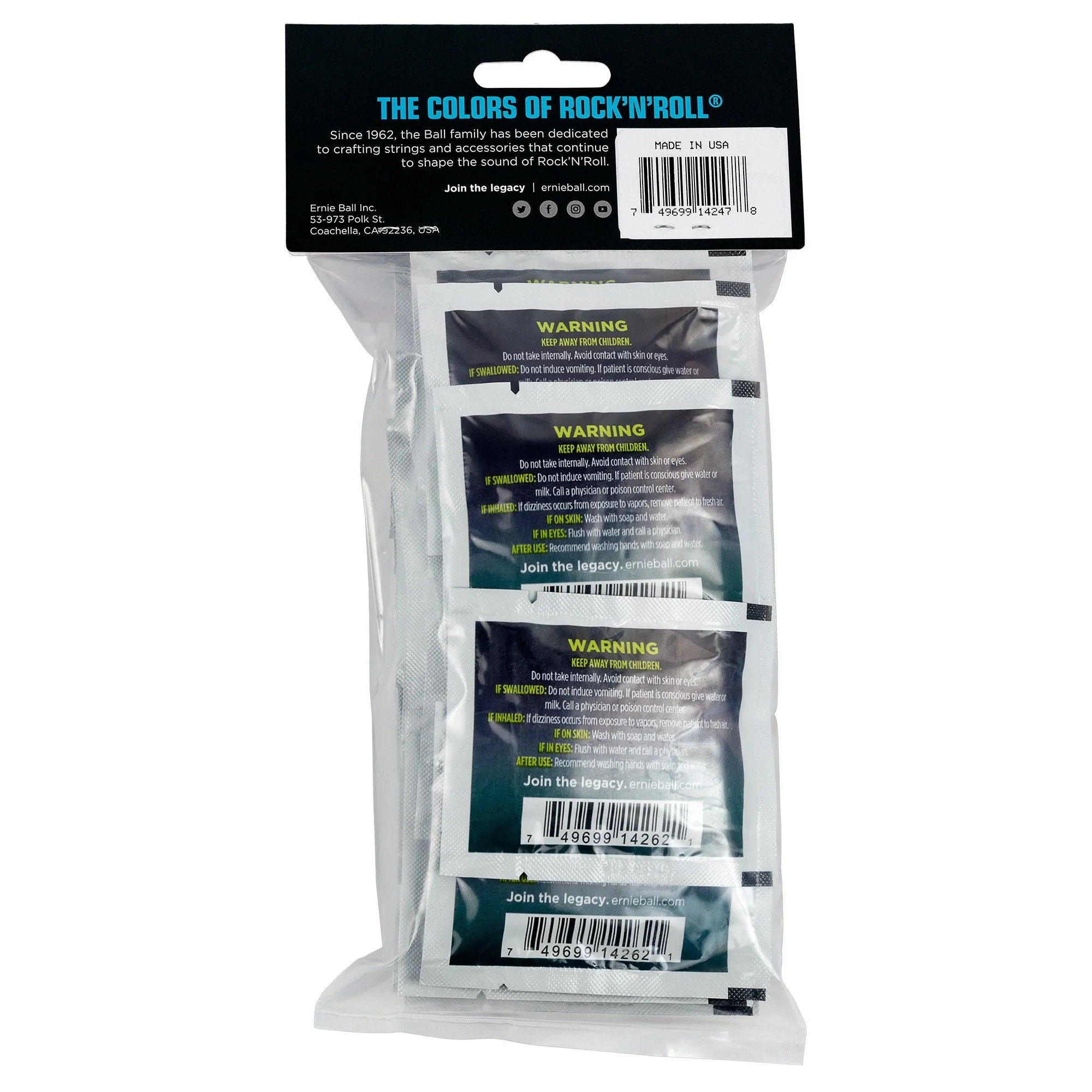 Ernie Ball Wonder Wipes Fretboard Conditioner, 20-pack (P04247) 20 Count (Pack of 1) - Image 2