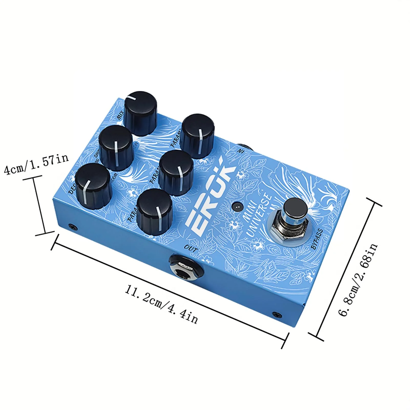 EROK Reverb Pedal – 9 Reverb Effects (Room, Hall, Plate, Spring, Shimmer, Cloud, Bloom, Swell, LoFi) for Electric Guitar, Bass & Piano - Image 5