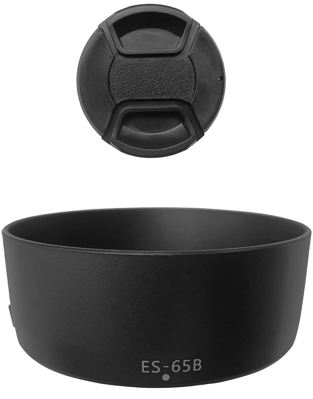 ES-65B Compatible 43mm Lens Cap Cover for Canon RF 50mm f/1.8 STM Lens, Black