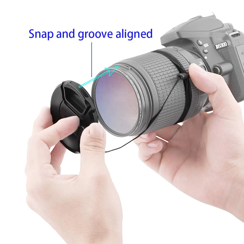 ES-65B Compatible 43mm Lens Cap Cover for Canon RF 50mm f/1.8 STM Lens, Black - Image 5