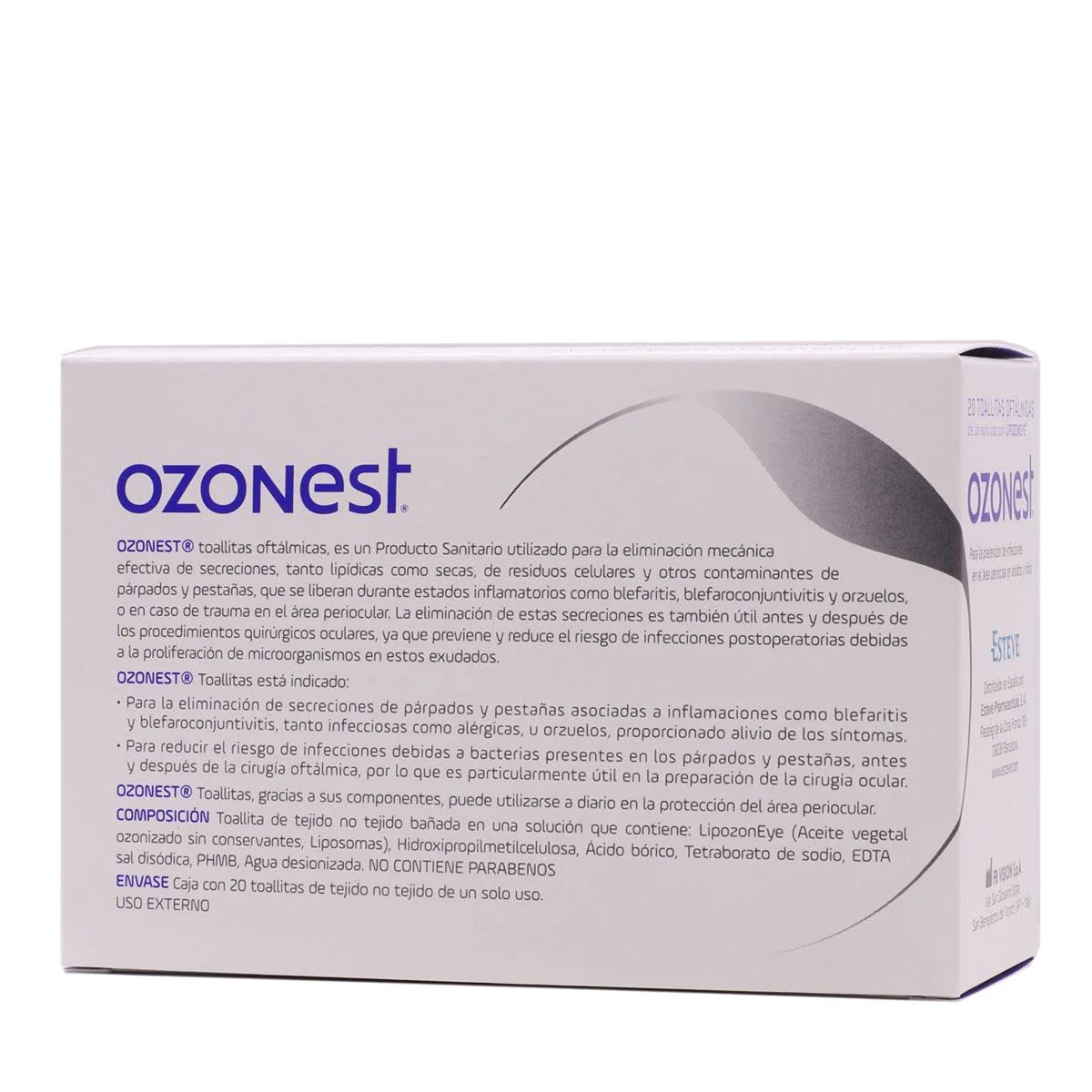 ESTEVE PHARMACEUTICALS S.A. Ozonest Ophthalate Cleaning Wipes - Removes Sections & Results | Prevents Infection | Pack of 20 - White - Image 2