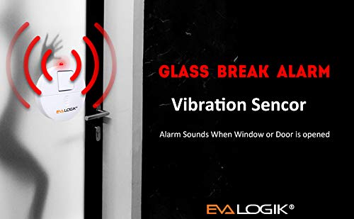 EVA LOGIK Modern Ultra-Thin Window Alarm with Loud 120dB Sound and Vibration Sensors Compatible with Virtually Any Window, Glass Break Alarm Perfect for Home, Office, Dorm Room- 8 Pack - Image 9