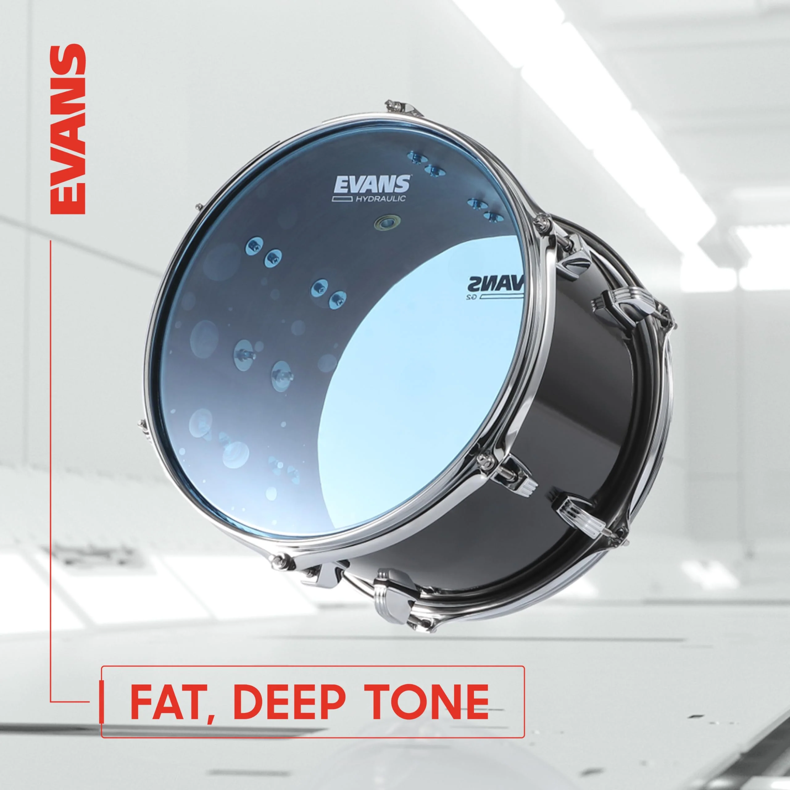 Evans Drum Heads - Black Chrome Tom Drumhead, 16 Inch 16-Inch - Image 3