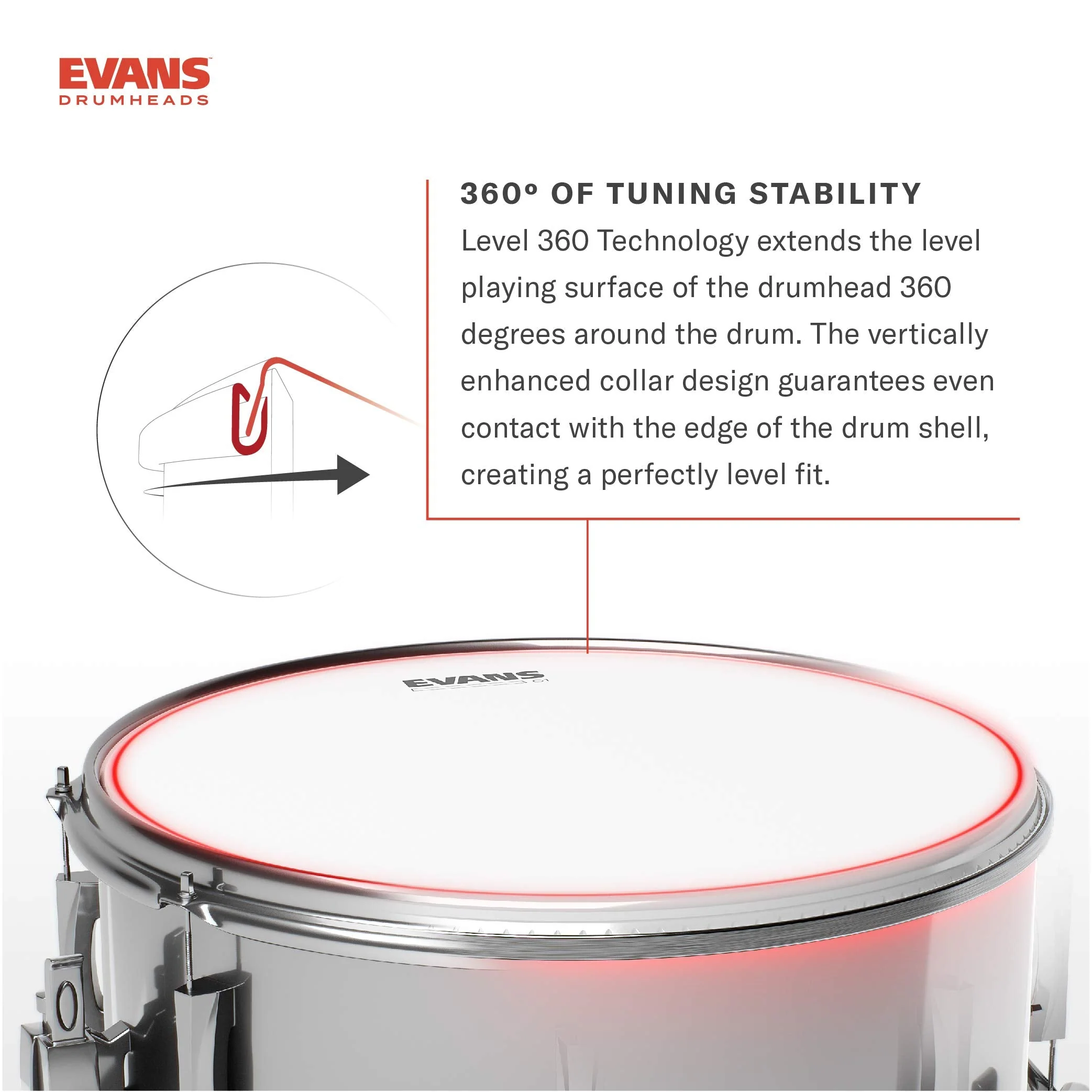 Evans Drum Heads - G1 Coated Tom Drumhead, 14 Inch - Image 4